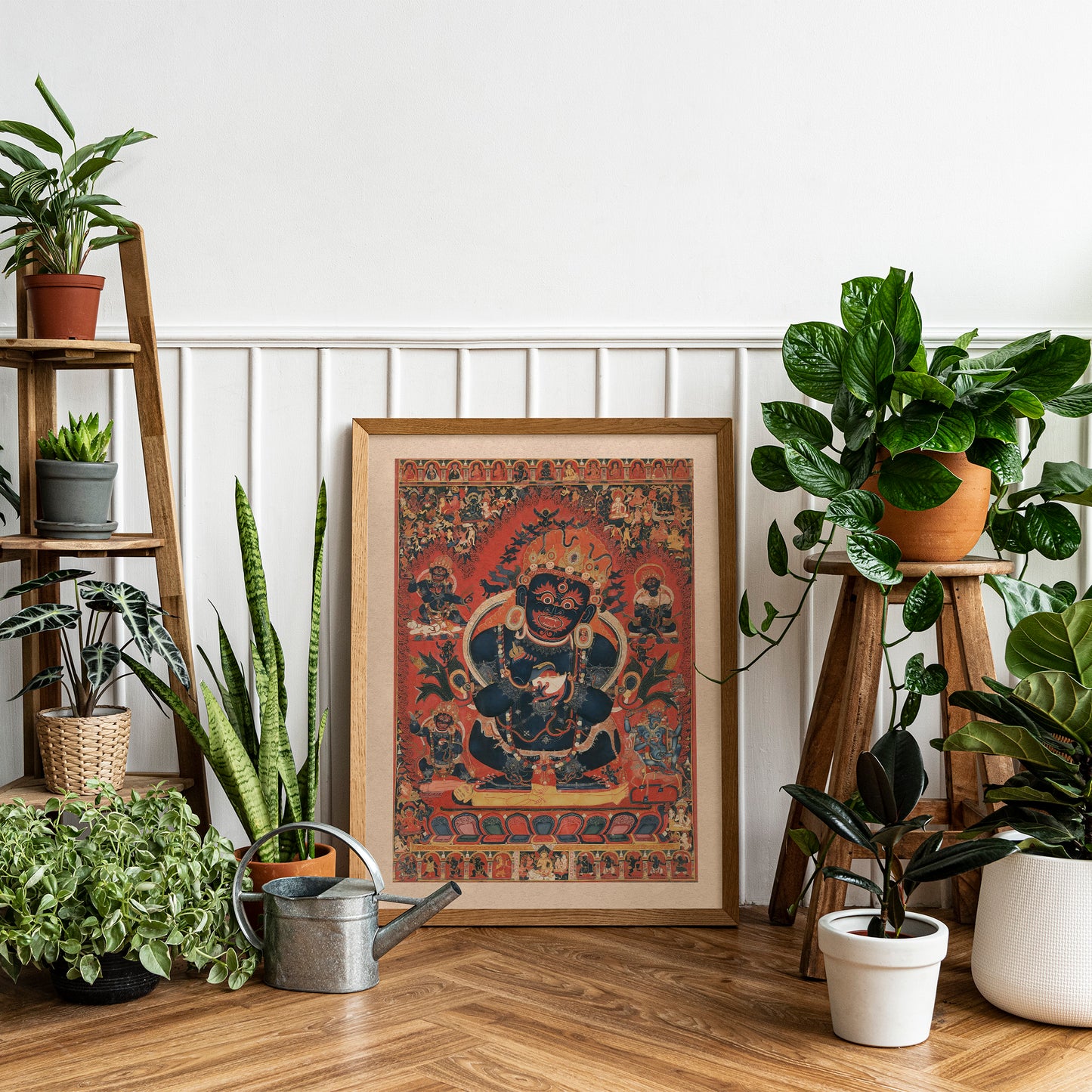 Tibetan Buddhist Painting Print, Mahakala Protector of the Tent
