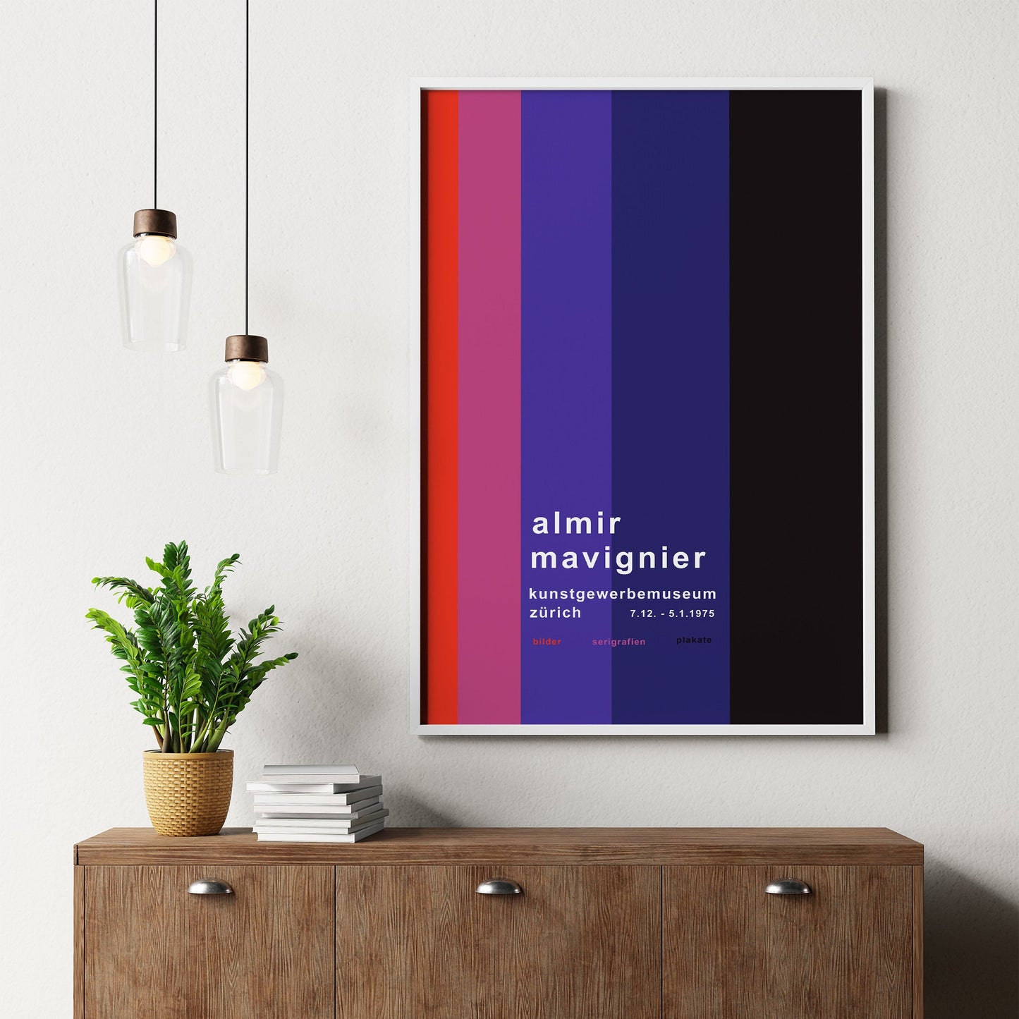 Almir Maviginier 1975 Zurich Exhibition Poster