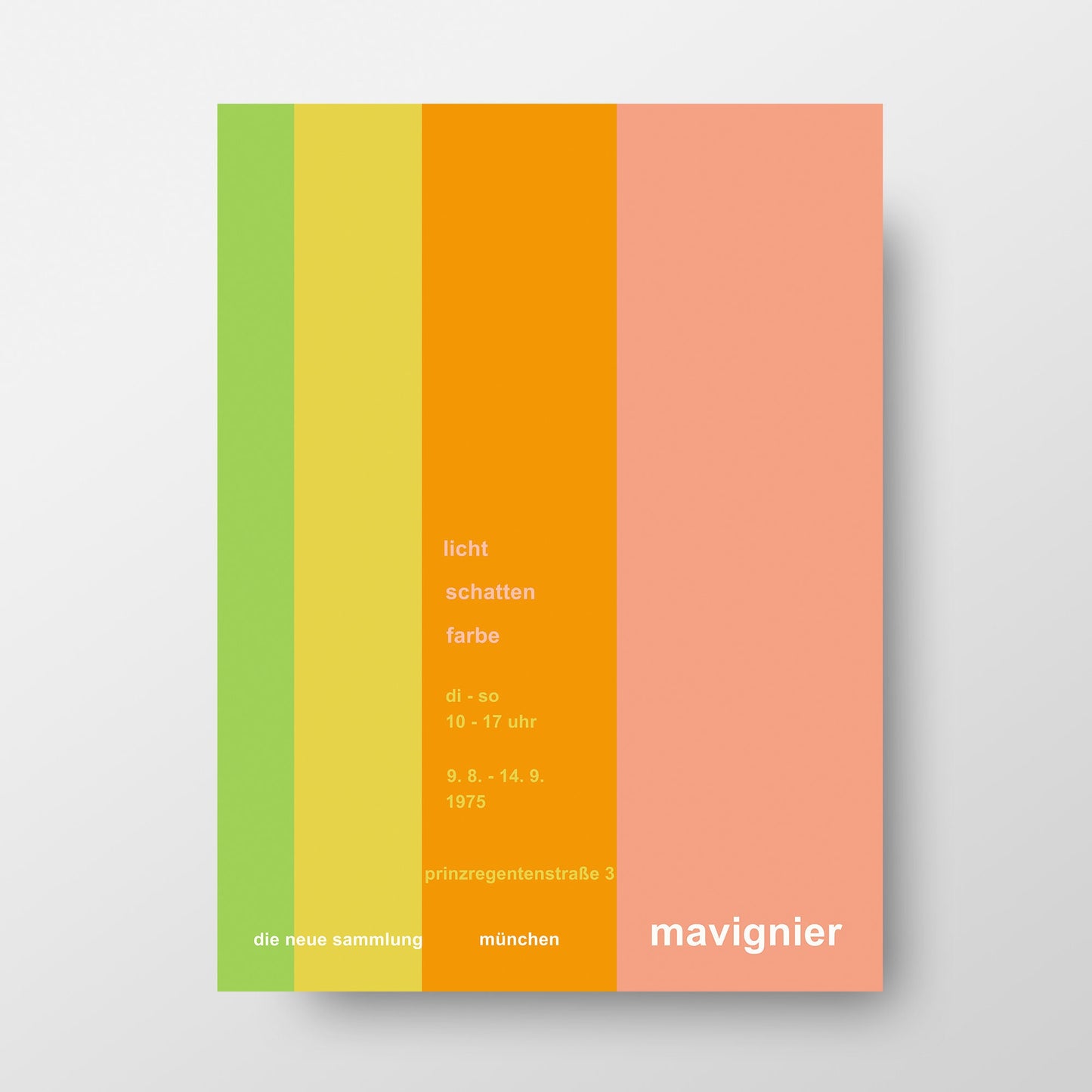Almir Mavignier 1975 Exhibition Poster