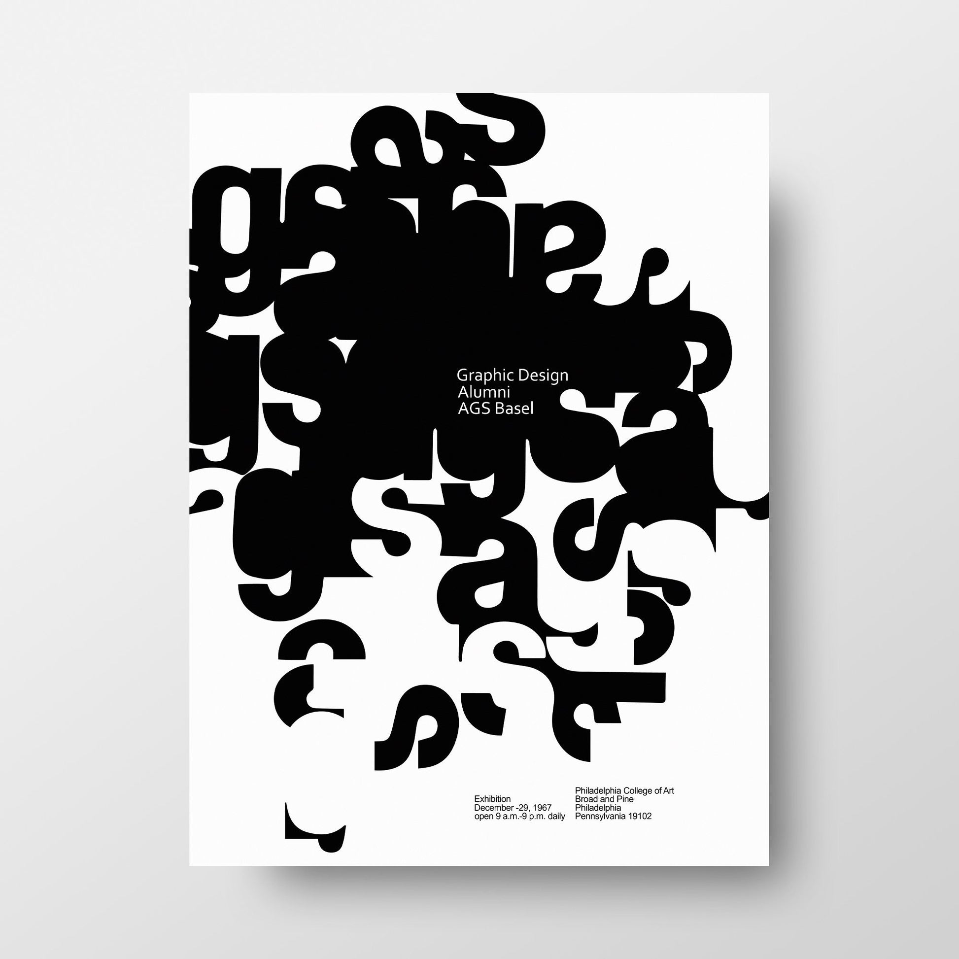 Armin Hofmann 1967 Exhibition Poster, Graphic Design Alumni Basel