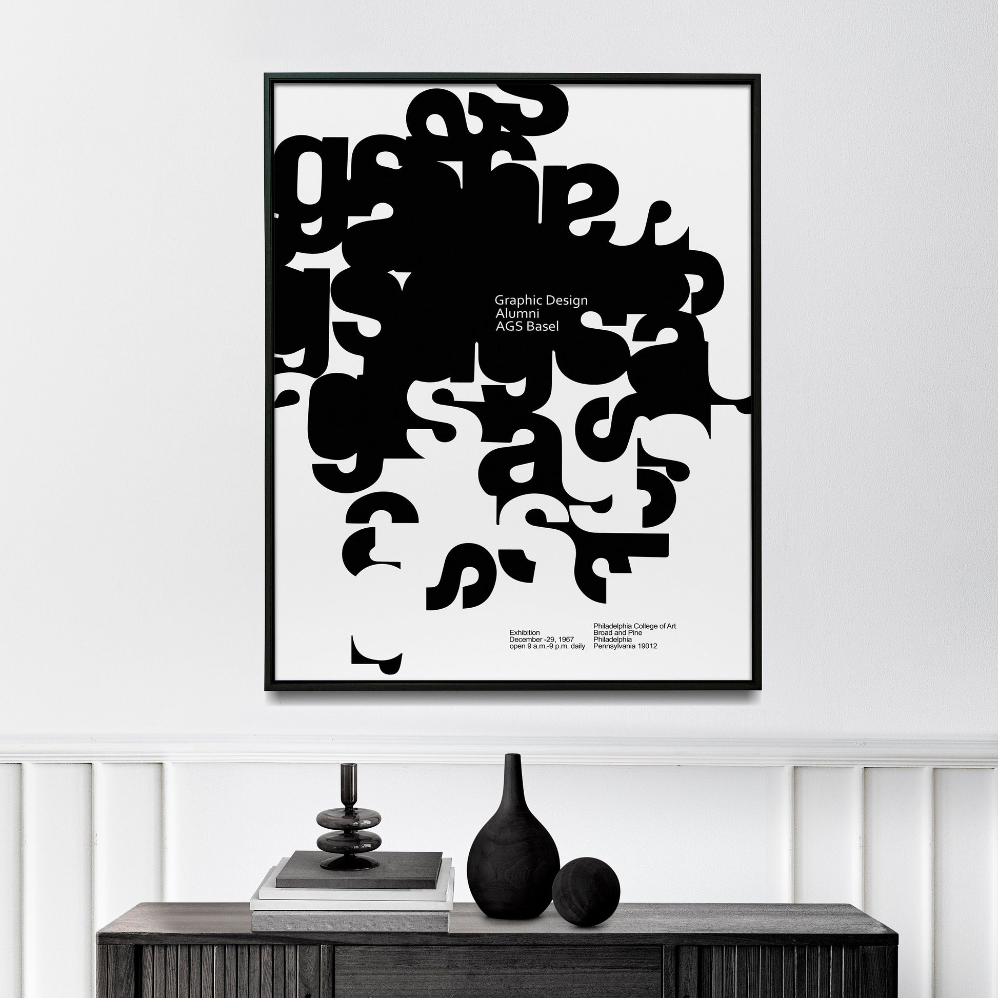 Armin Hofmann 1967 Exhibition Poster, Graphic Design Alumni Basel