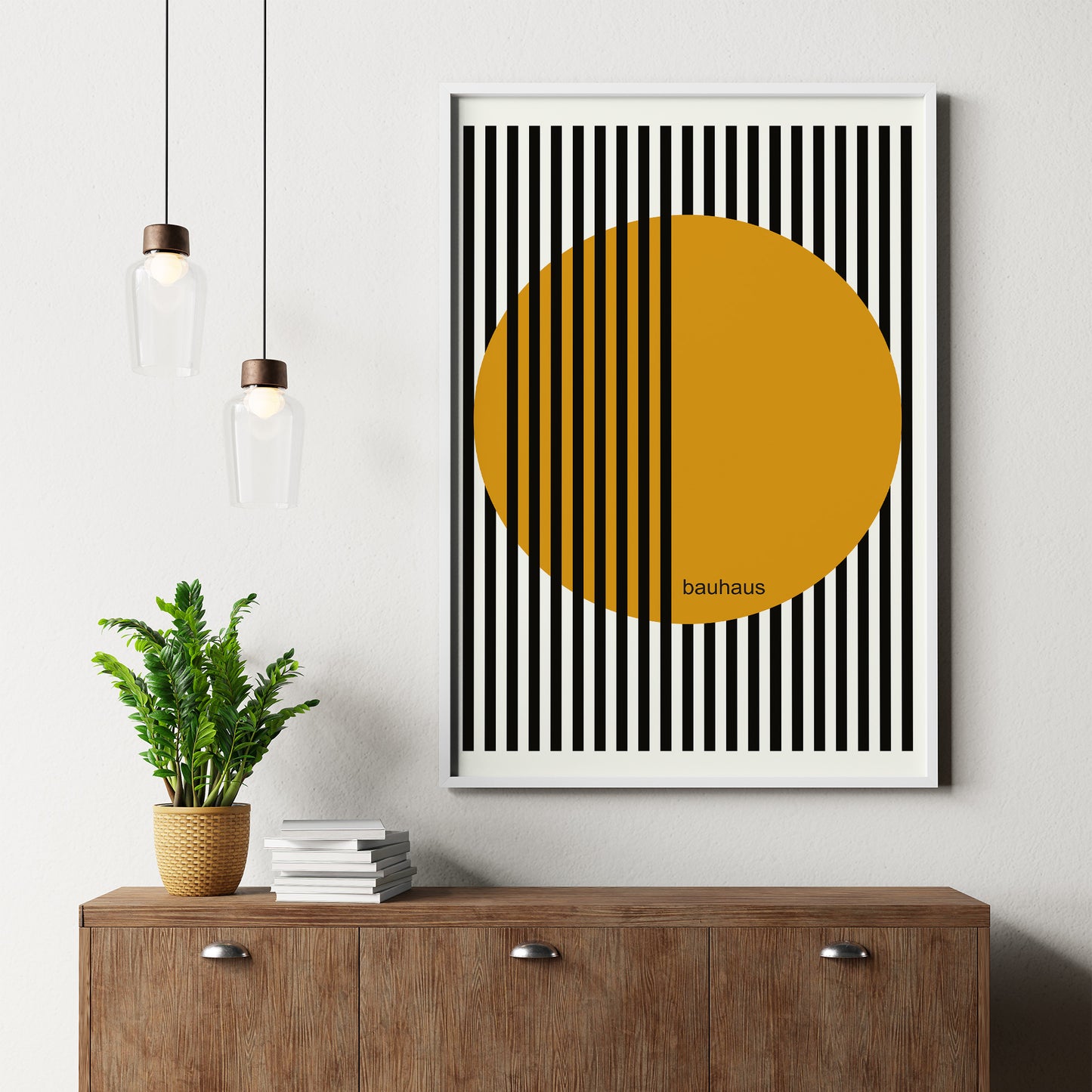 Bauhaus Movement Geometric Shapes Exhibition Poster