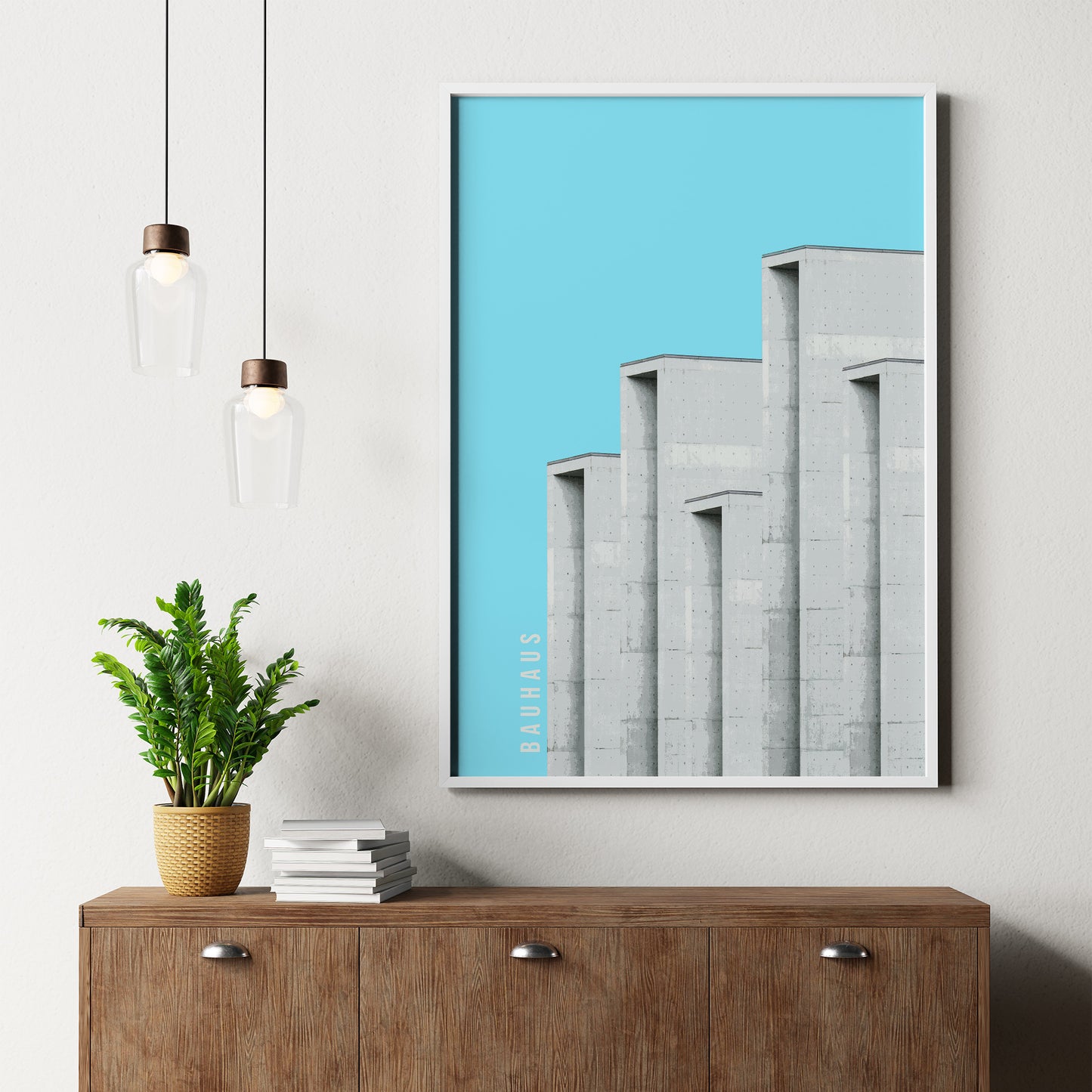 Bauhaus Minimalist Architecture Poster