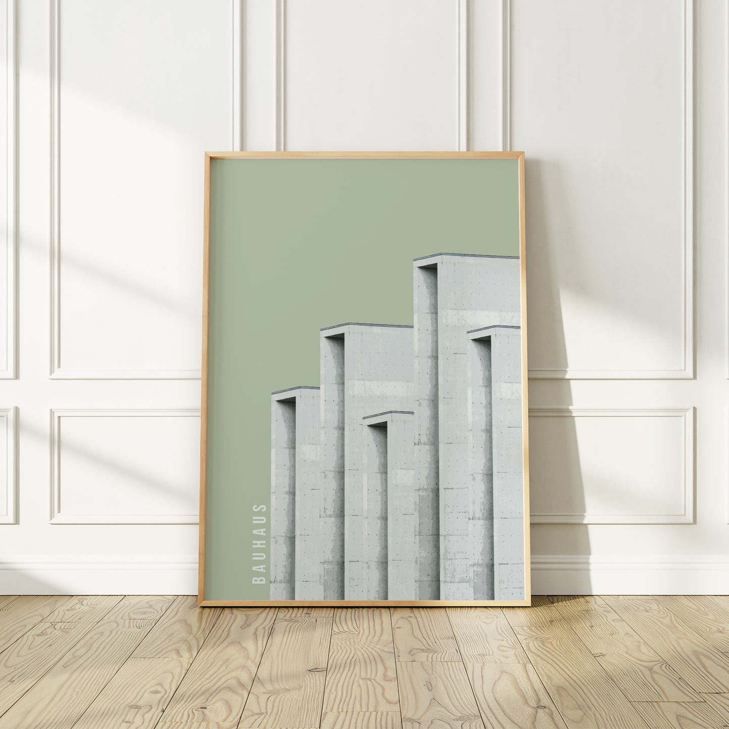Bauhaus Minimalist Retro Architecture Poster
