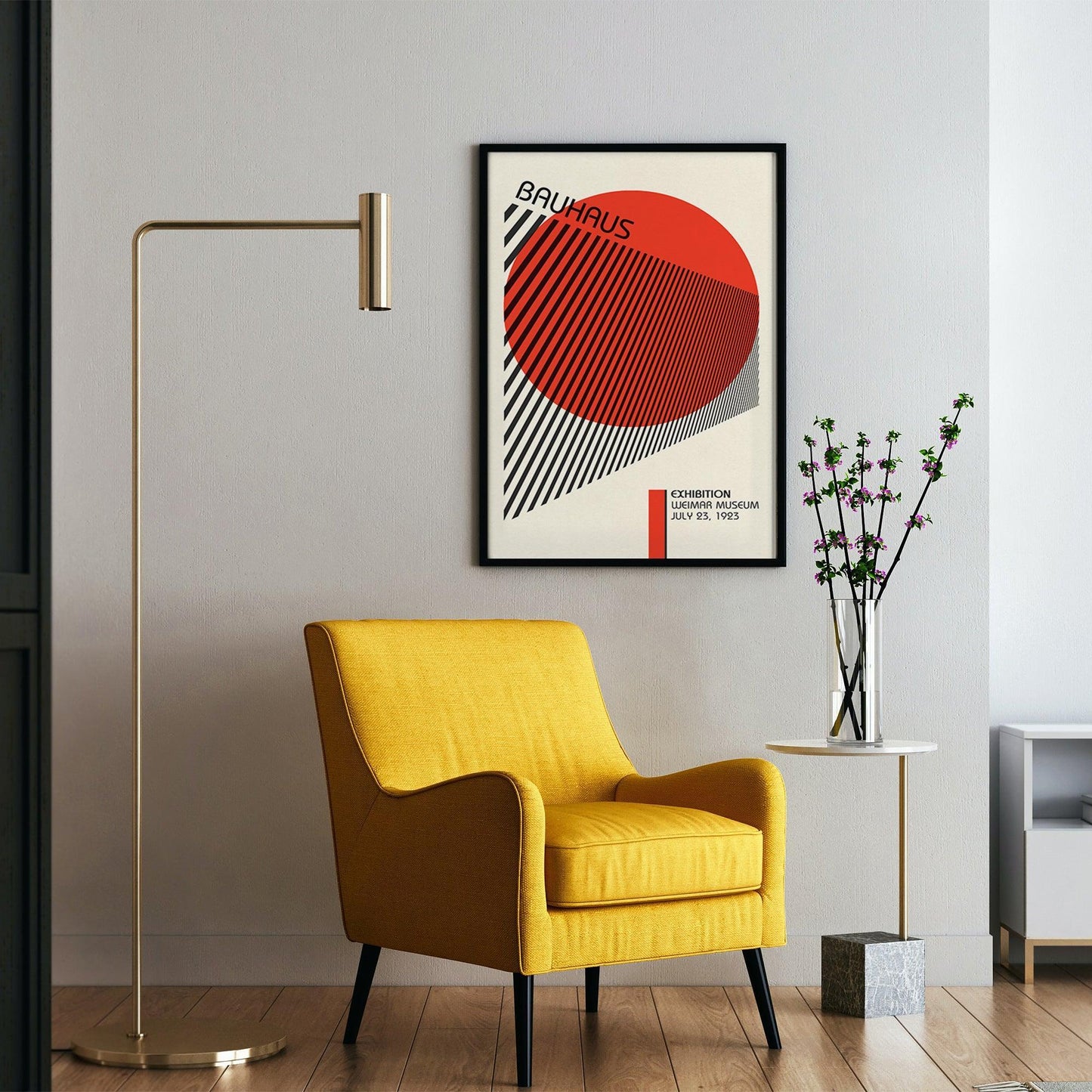 Bauhaus Exhibition Poster, Geometric Forms