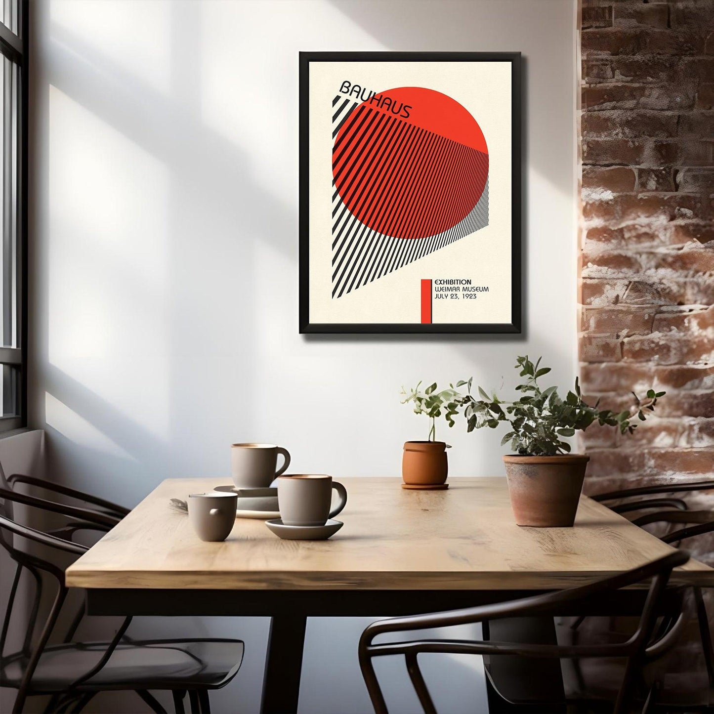 Bauhaus Exhibition Poster, Geometric Forms