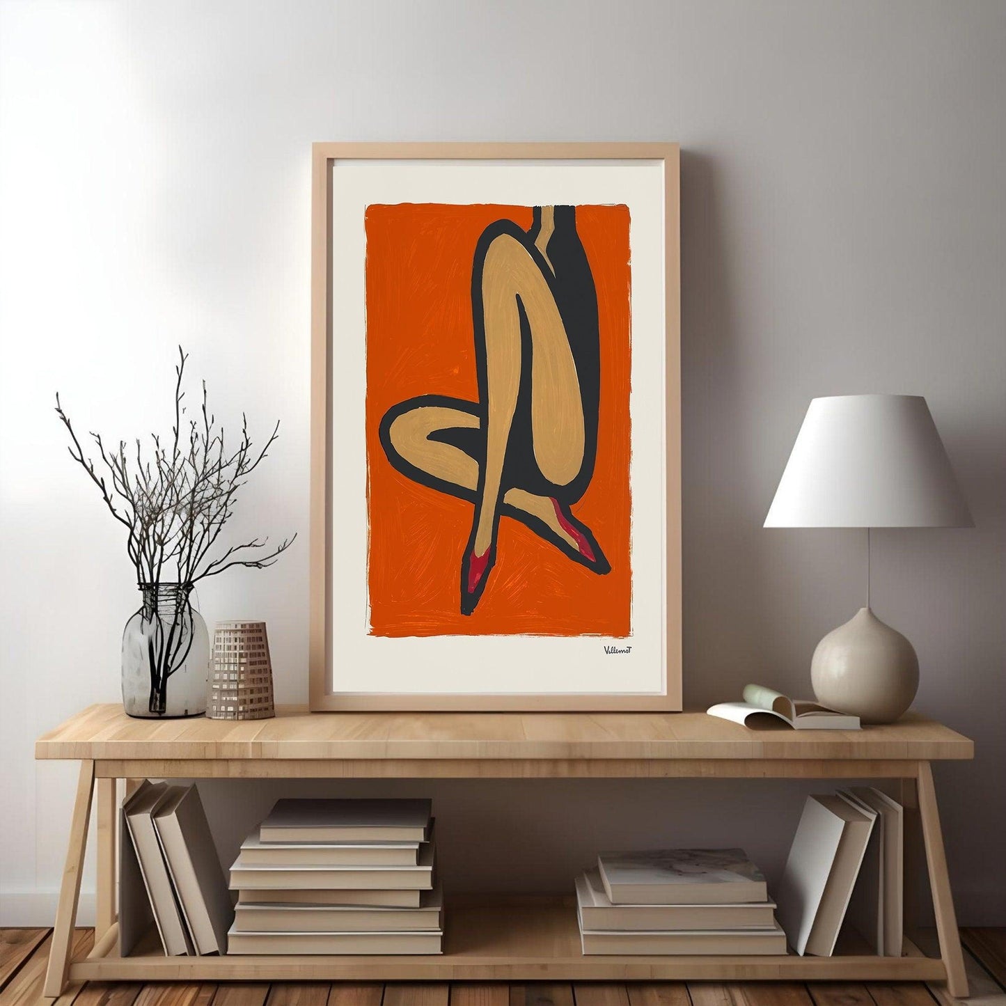 Bernard Villemot Fine Art Print, 1971 "Les Parisiennes III"