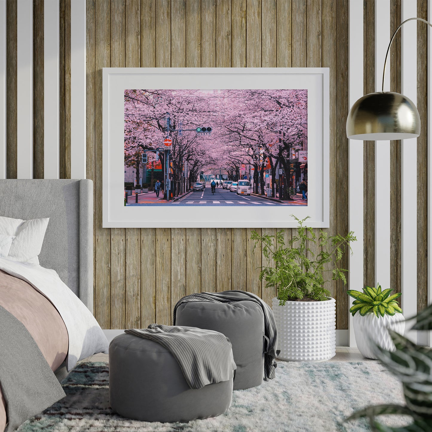 Cherry Blossom Flowers In the Streets of Tokyo Poster