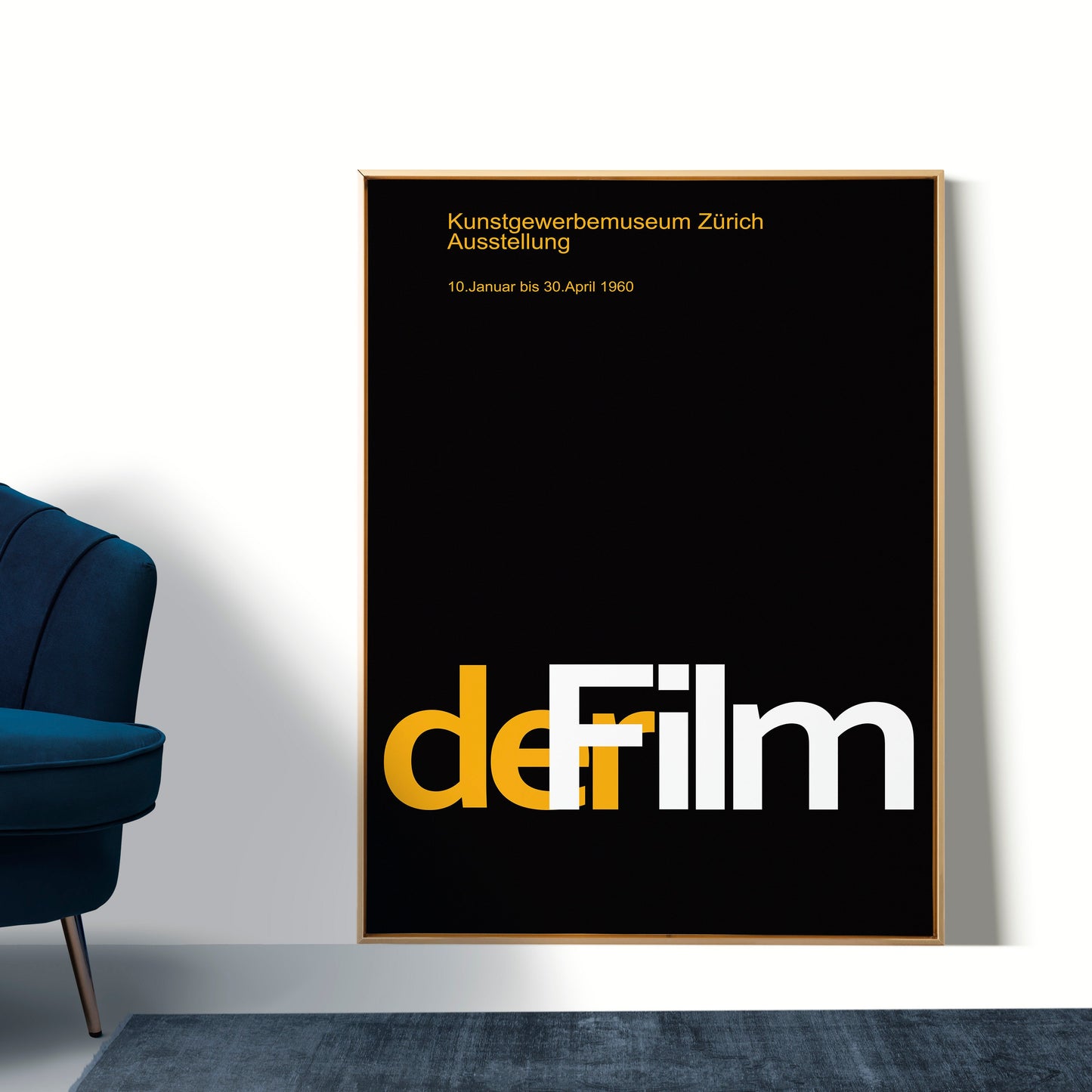 Der Film 1960 Exhibition Poster by Josef Müller-Brockmann