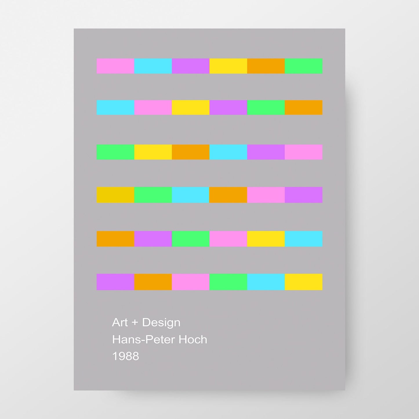 Hans Peter Hoch 1988 Exhibition Poster