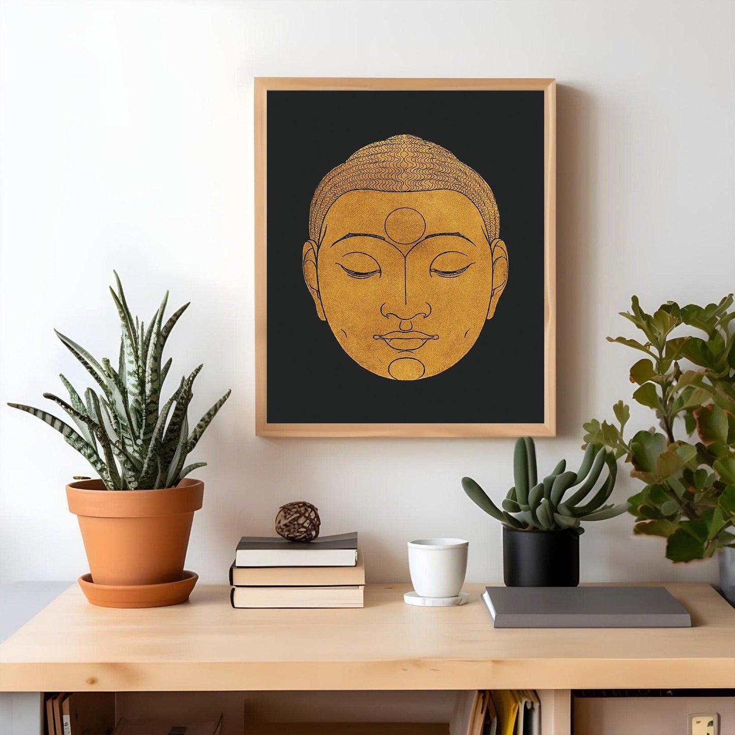 Head of Buddha (1943) Print in high Resolution by Reijer Stolk
