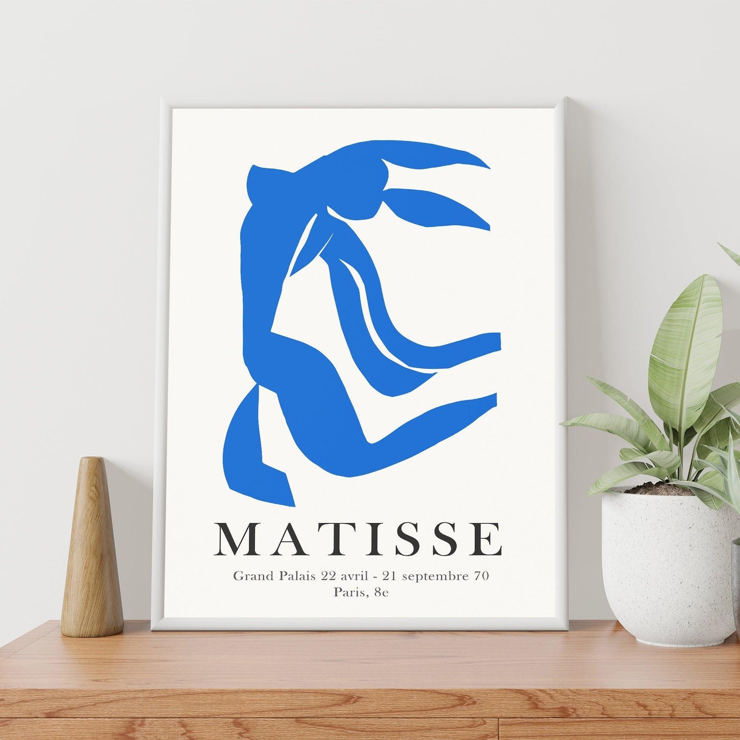Henri Matisse "The Flowing Hair", Vibrant 1952 Art Print