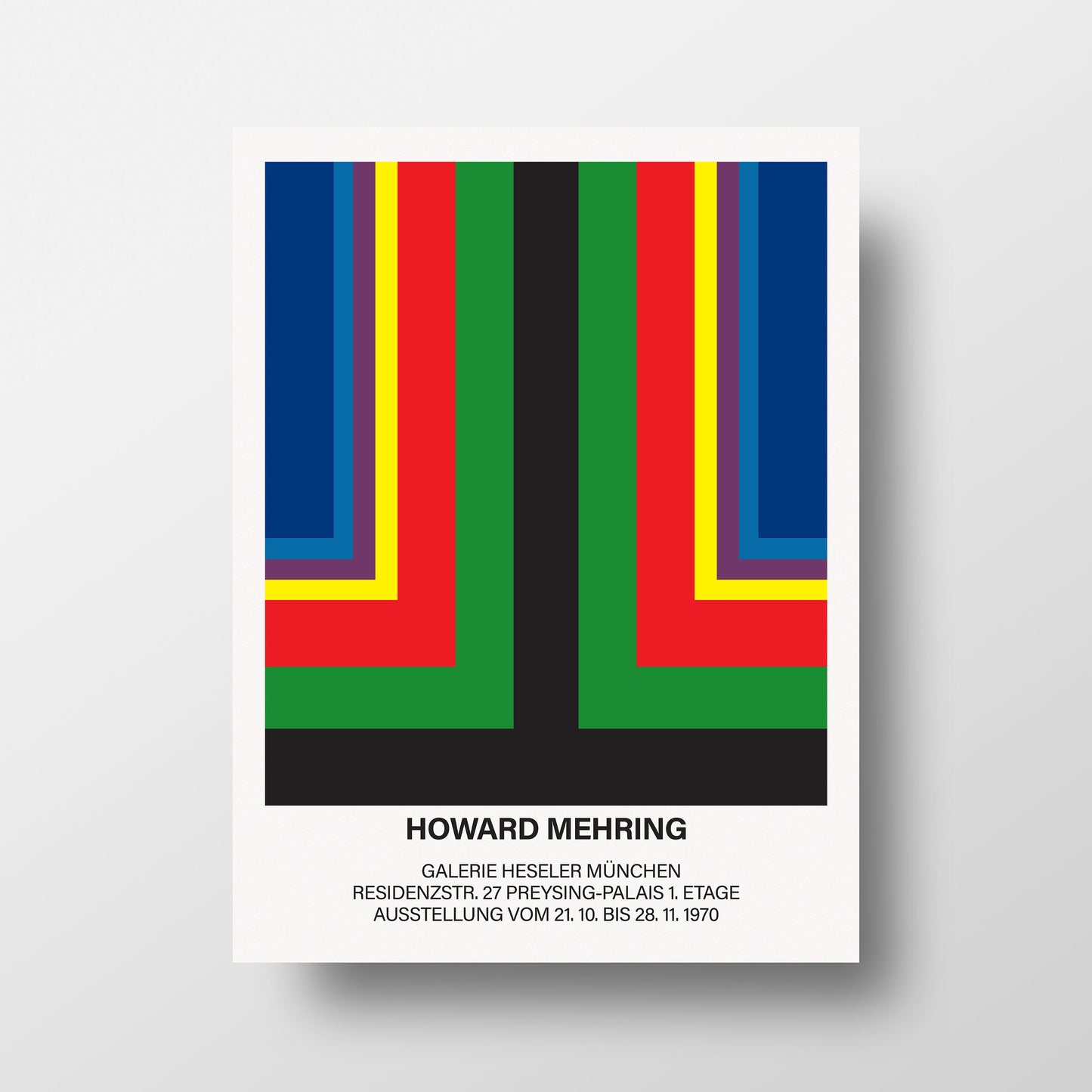 Howard Mehring 1970 Munich Exhibition Poster