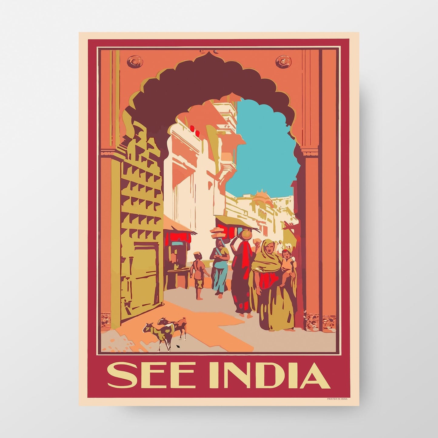 India Travel Poster