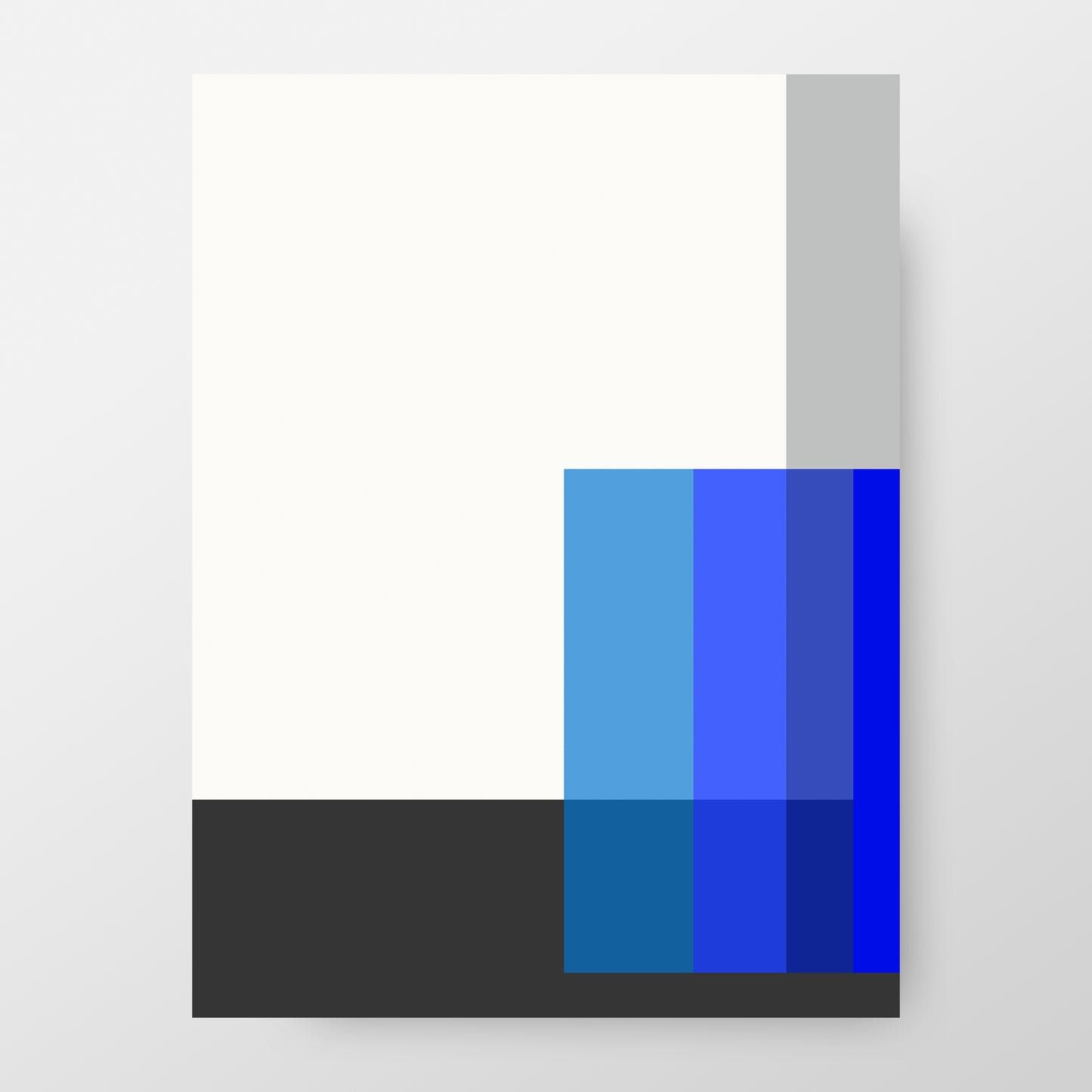 Karl Gerstner "Polar Blue" 1958-59, Premium Finish Paper Poster