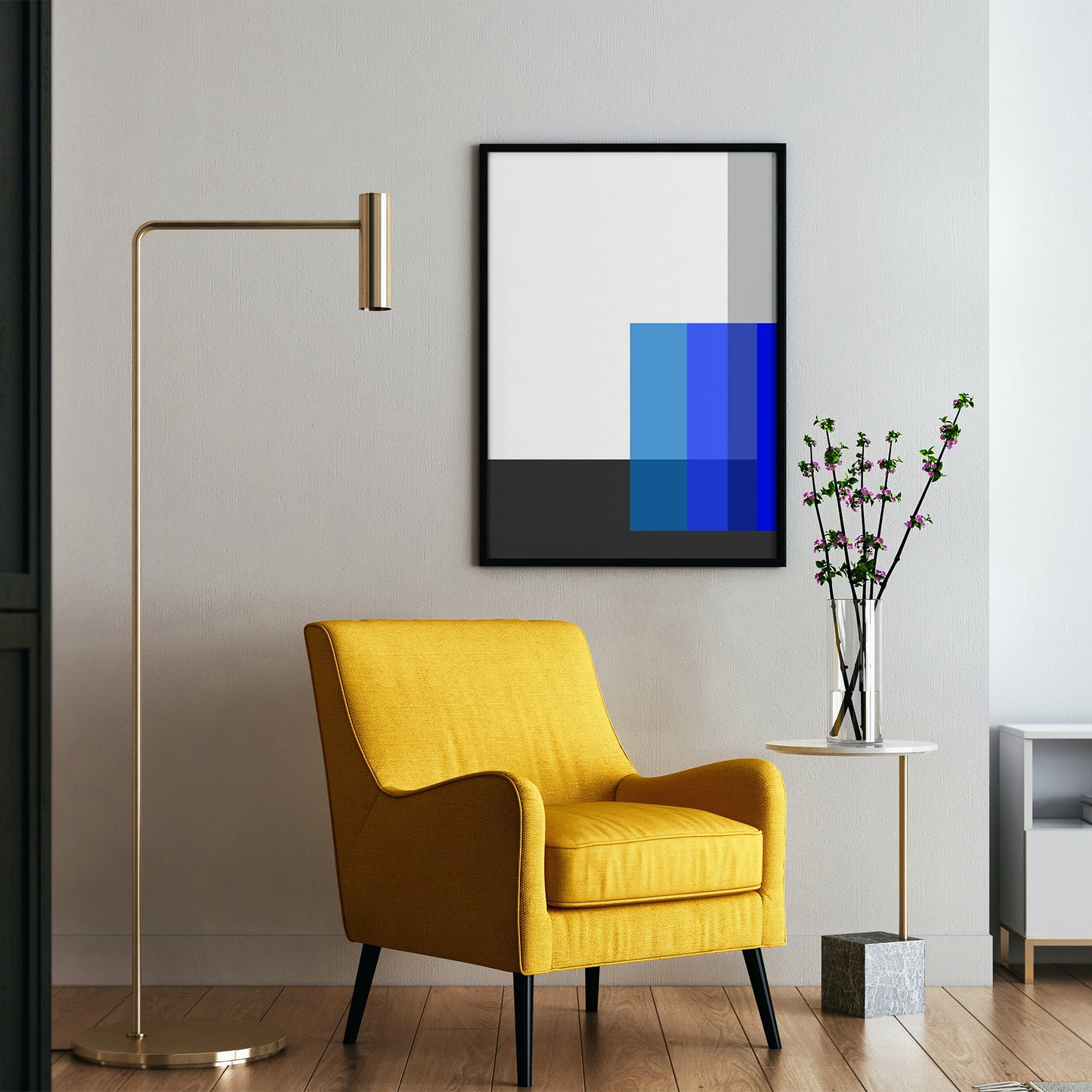 Karl Gerstner "Polar Blue" 1958-59, Premium Finish Paper Poster