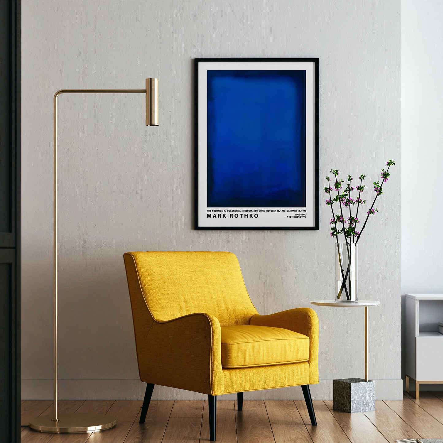 Mark Rothko 1978 Blue and Black New York Exhibition Poster