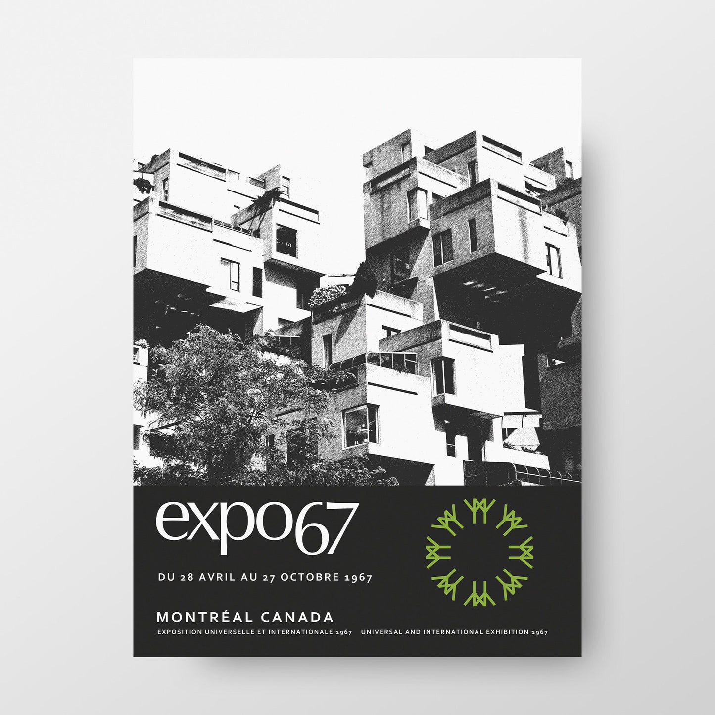 Montreal Expo 67 "Habitat 67" Poster