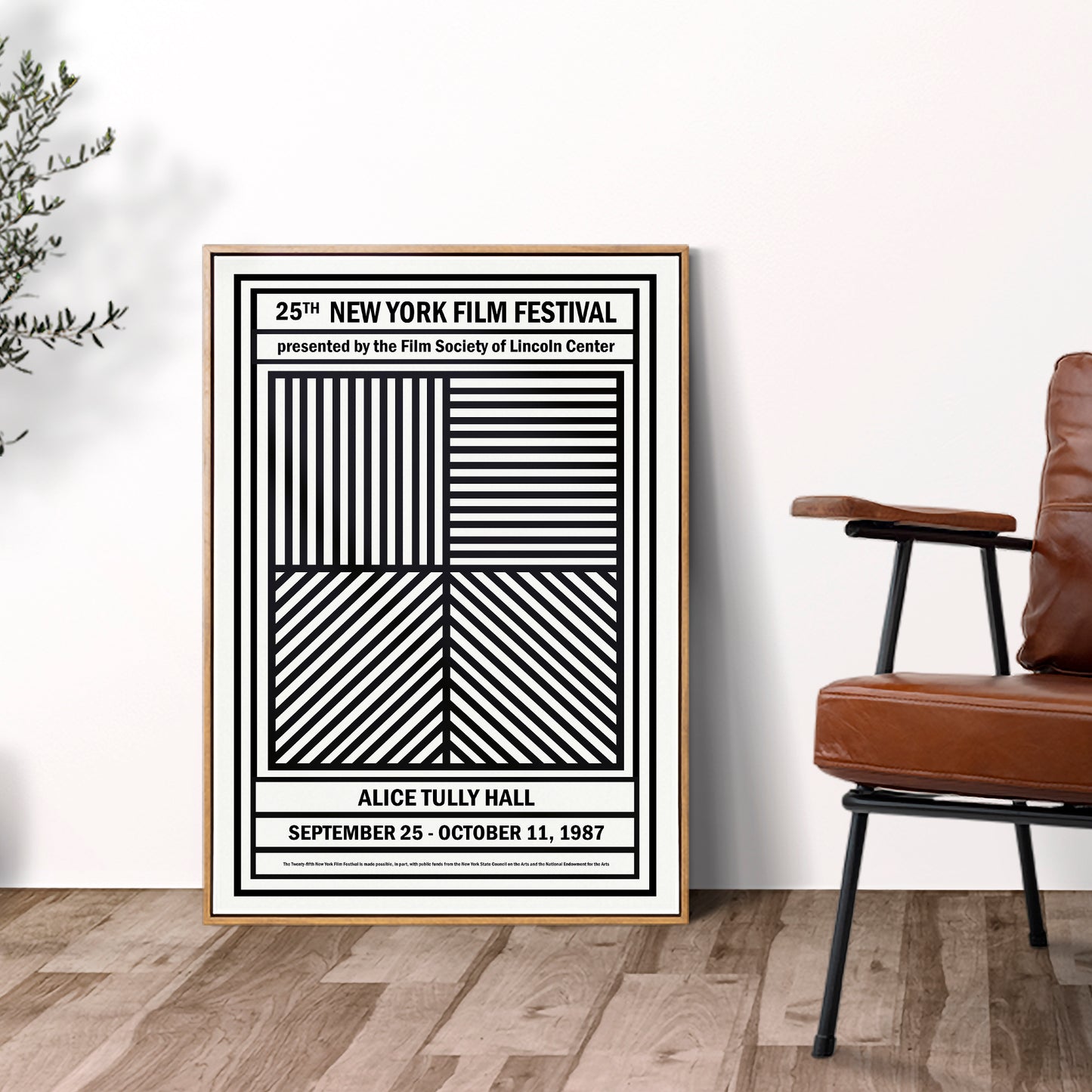 25th New York Film Festival, 1987 Exhibition Poster