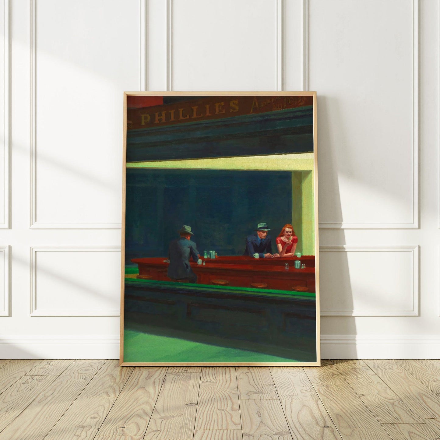 Nighthawks Painting by Edward Hopper | High Resolution Poster
