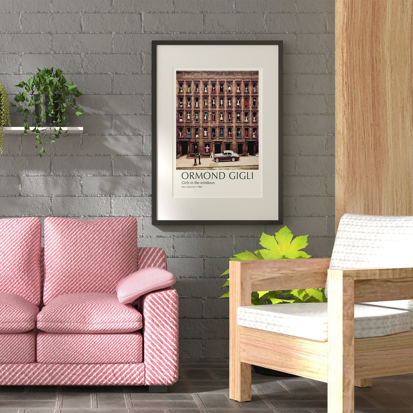 Ormond Gigli New York City 1960 "Girls in Windows" Poster