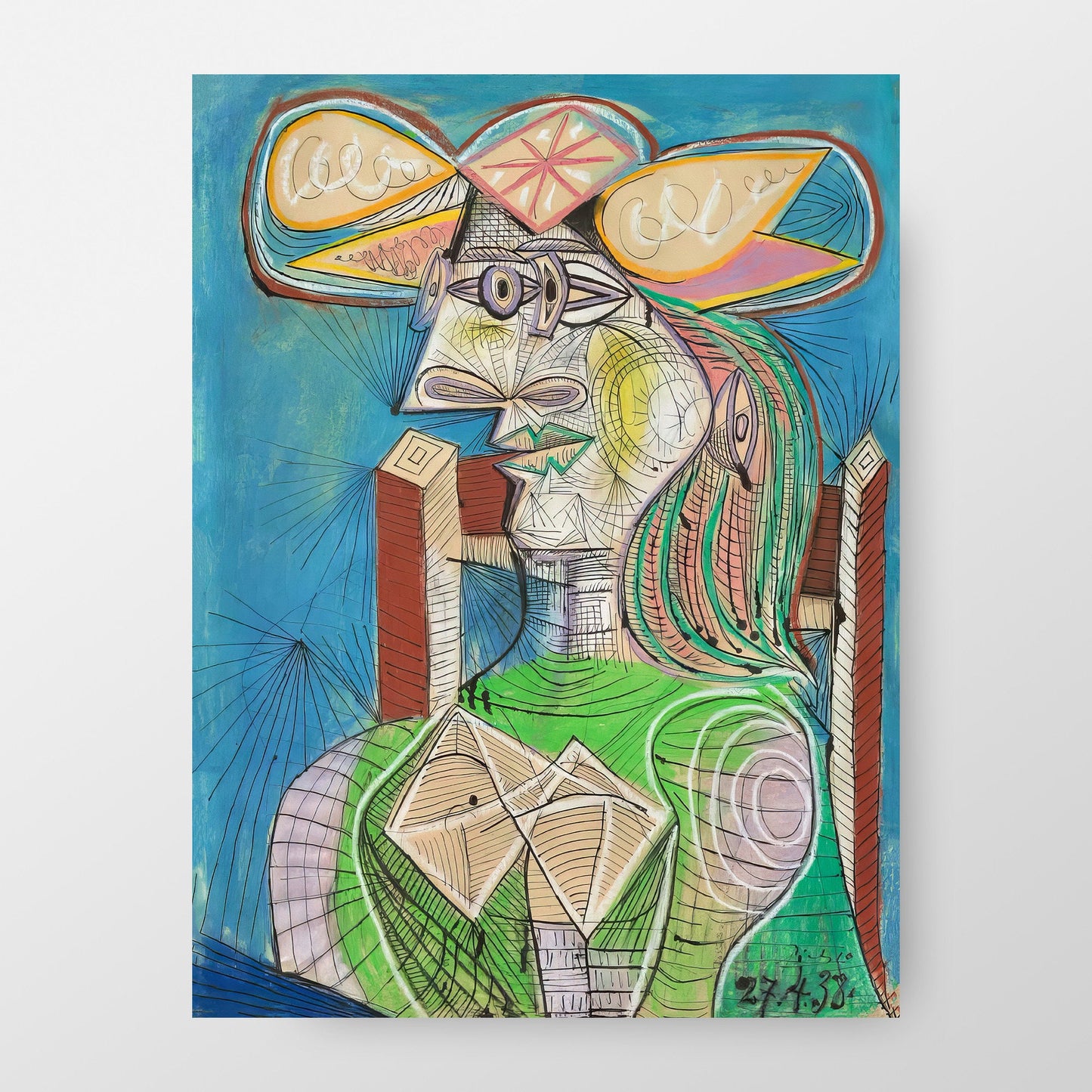 Pablo Picasso 1921 "Head of a Woman" Art Print