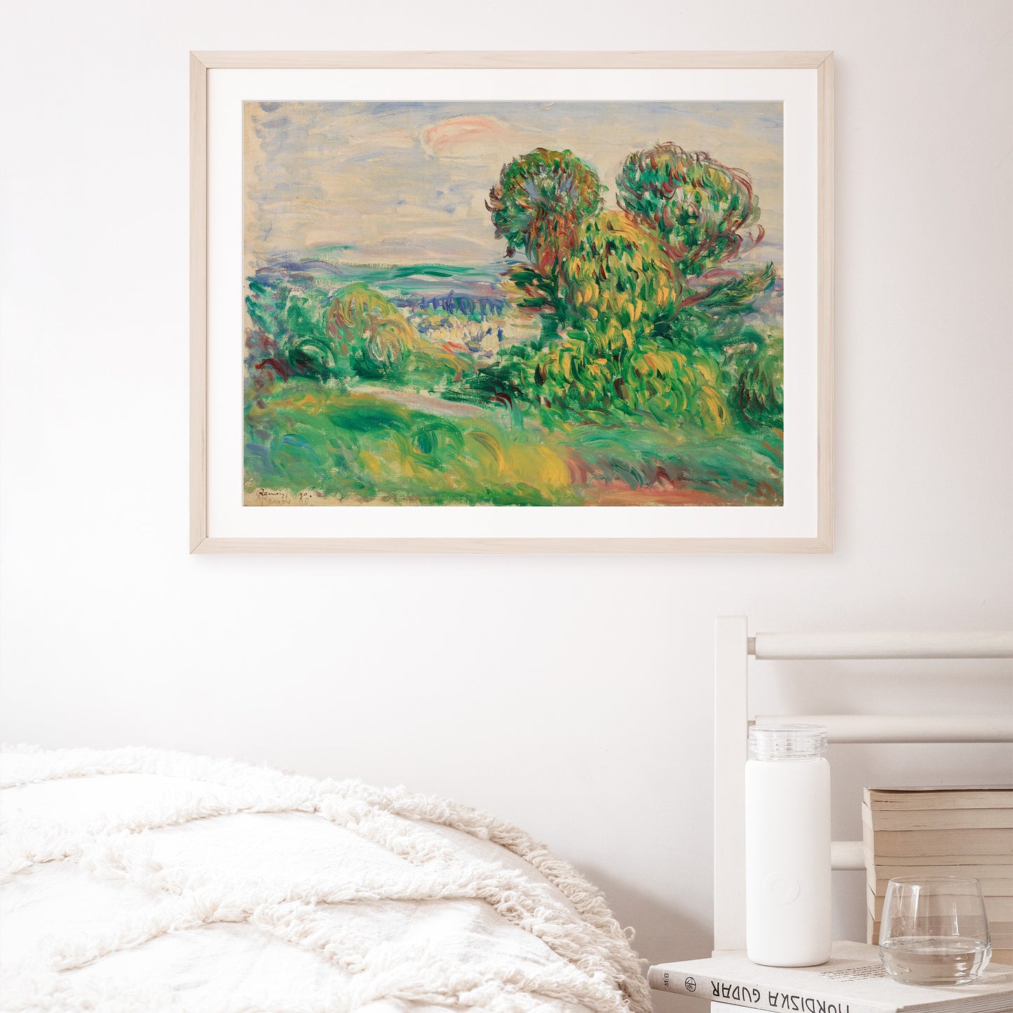 Landscape painting in high resolution reproduction by Pierre-Auguste Renoir