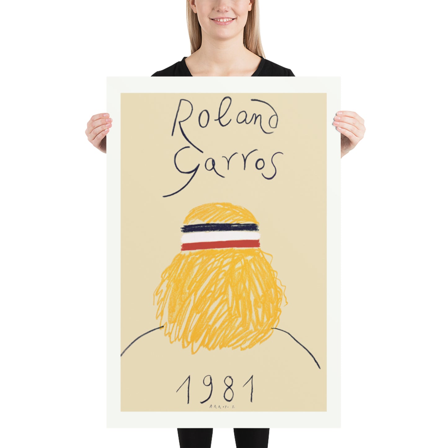 Roland Garros 1981 Tennis Poster
