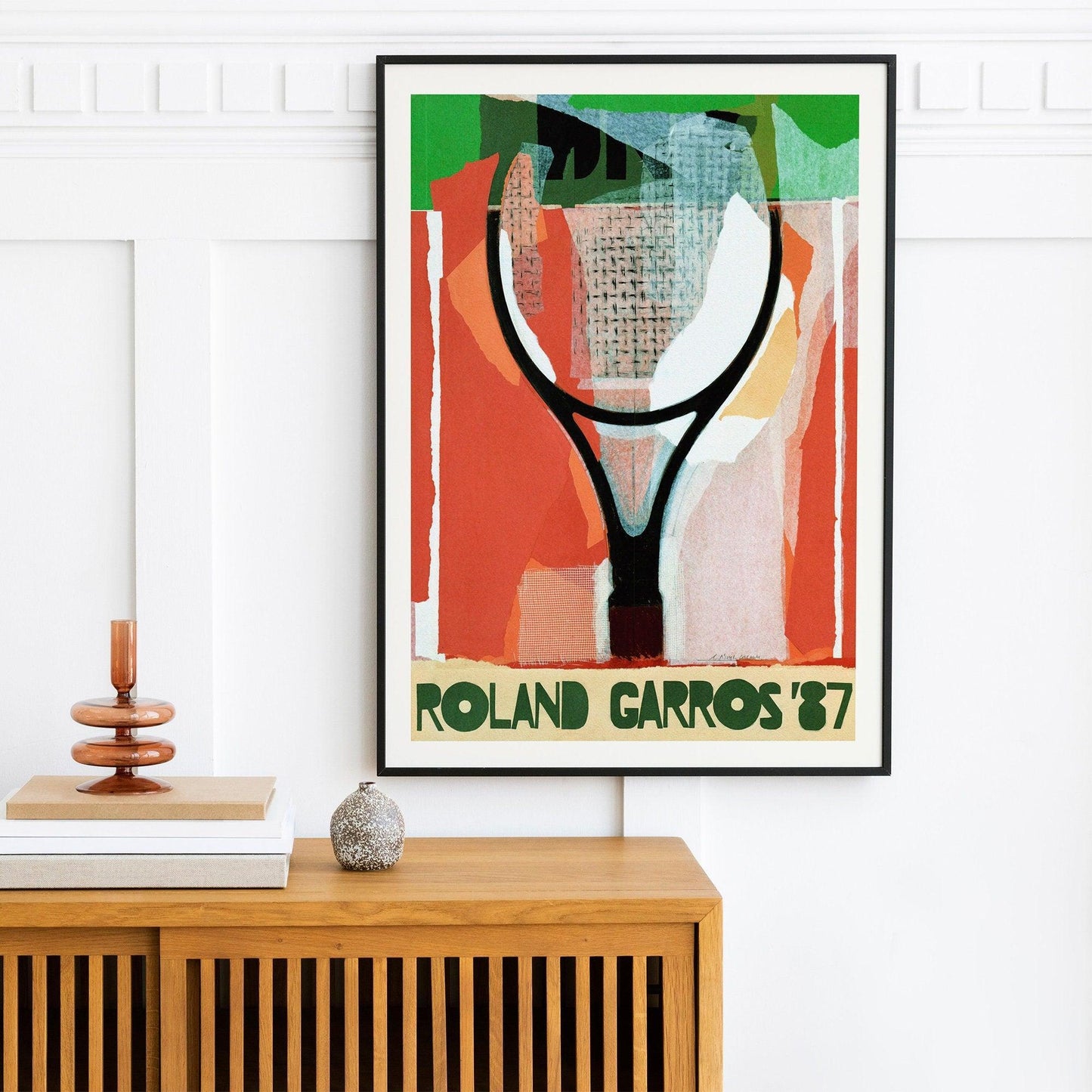 Roland Garros 1987 Tennis Poster