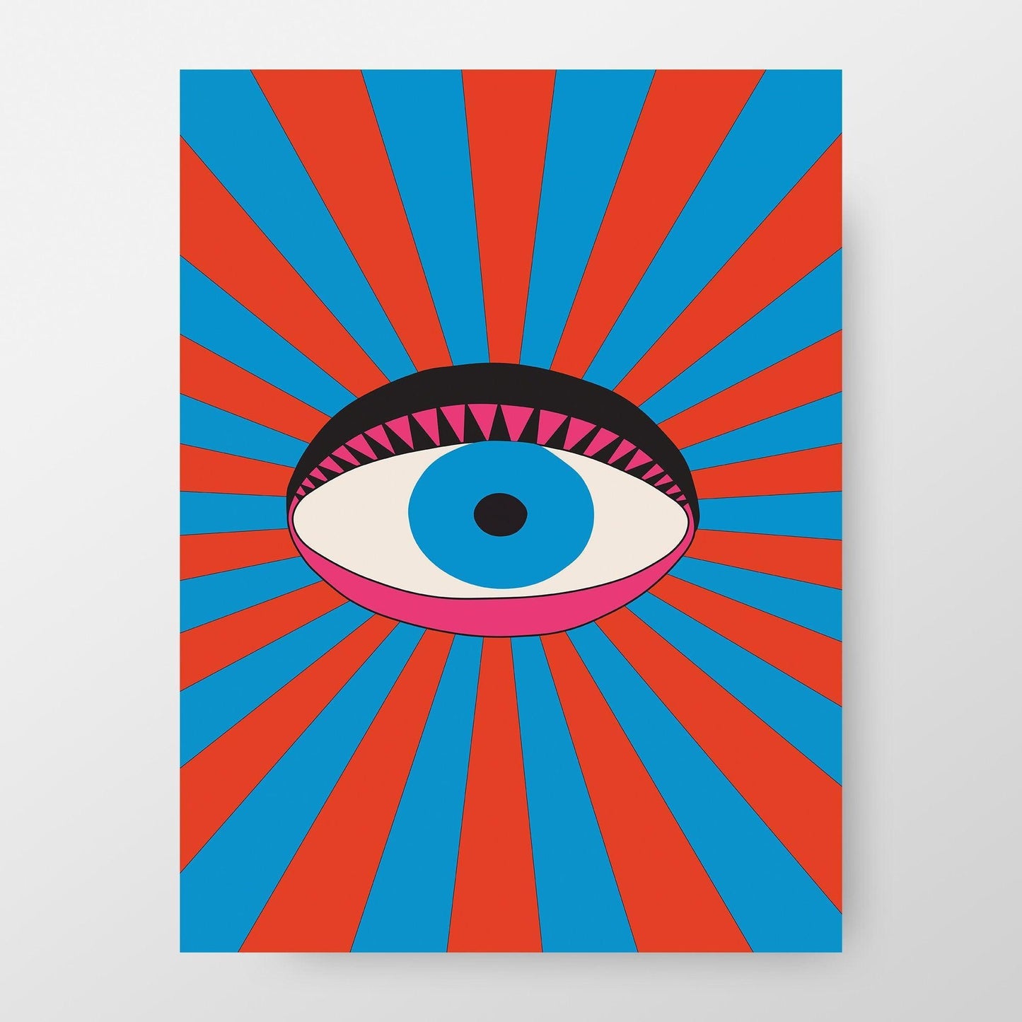 Surrealism 1968 Pop Art Print by Tadanori Yokoo, "Word Image" For the New York Museum of Art