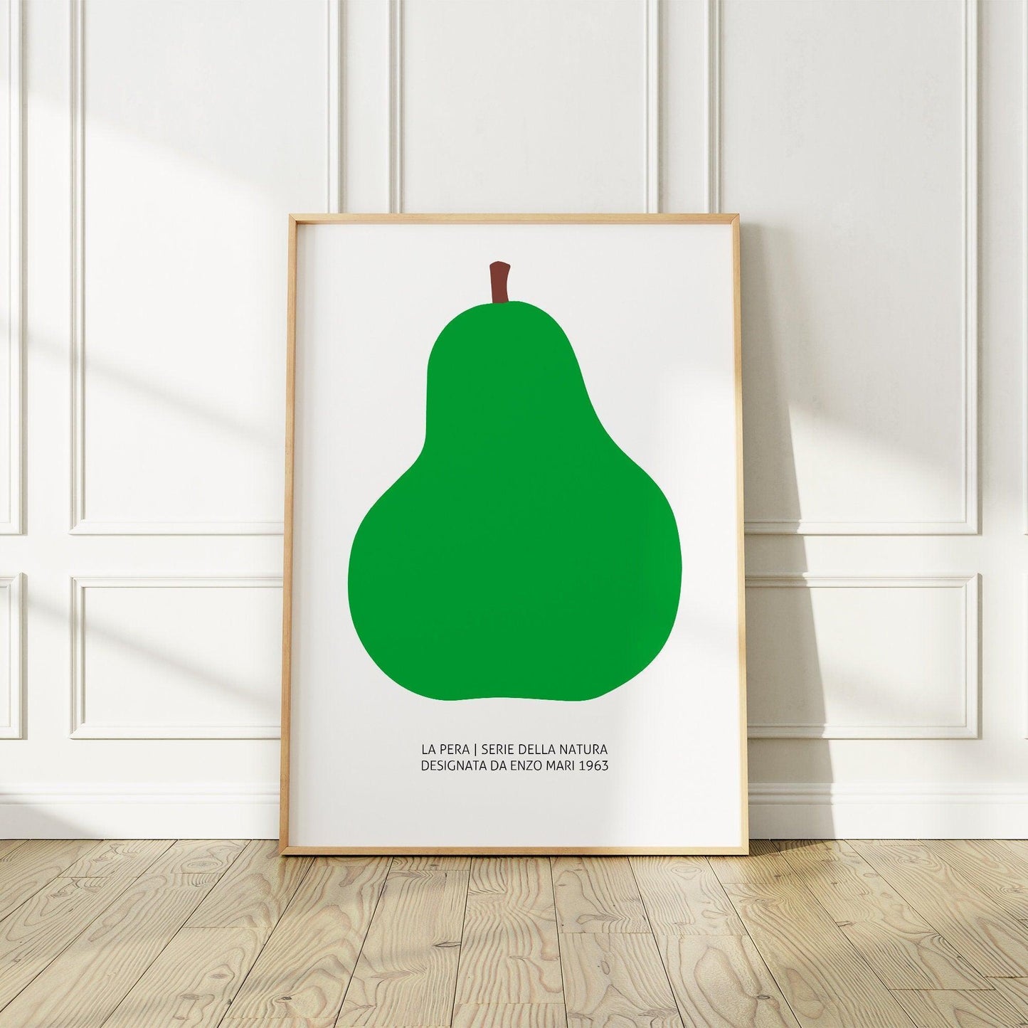 The Green Pear (La Pera) 1963 Art Print by Enzo Mari