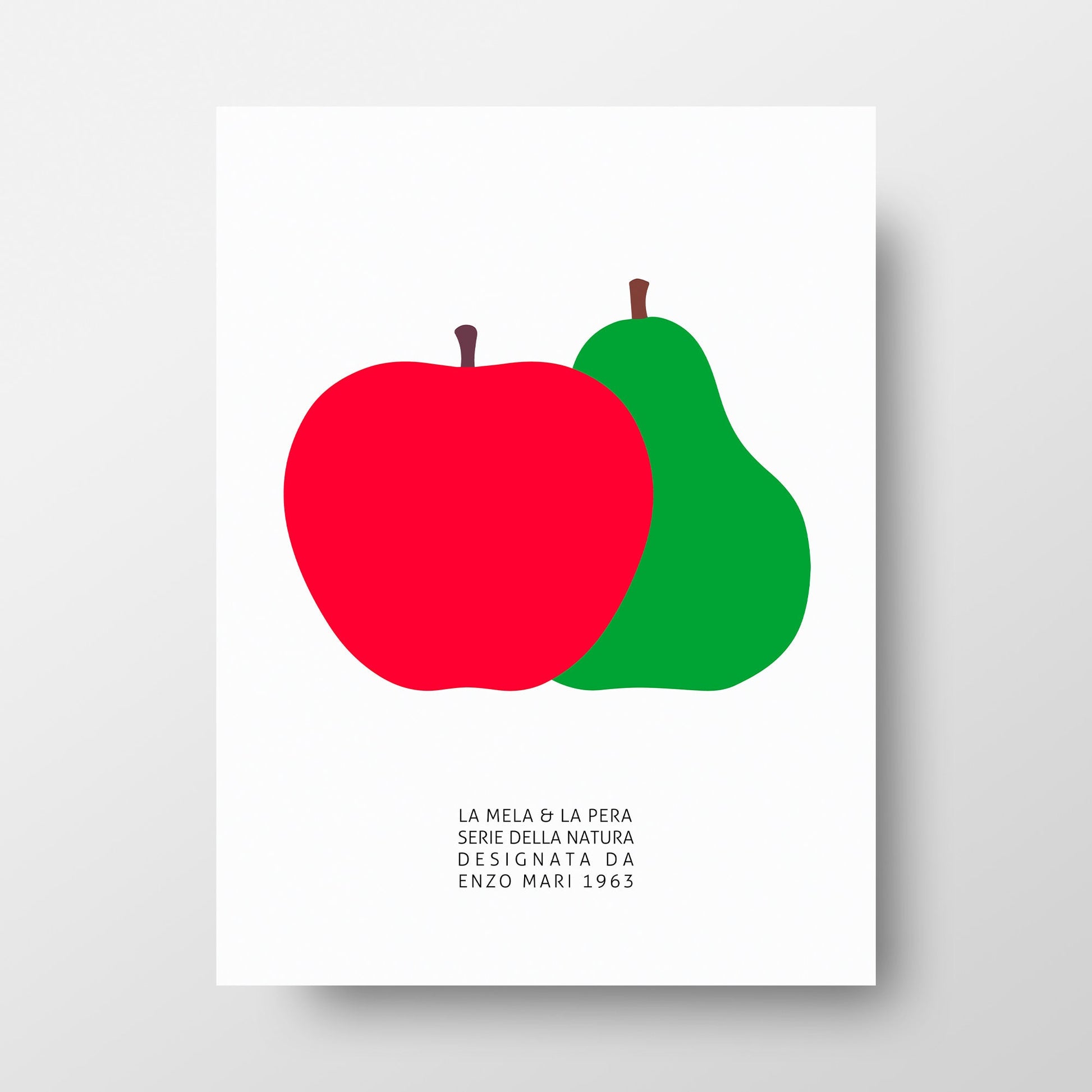 The Pear and the Apple (La Pera E La Mela) 1963 Art Print by Enzo Mari
