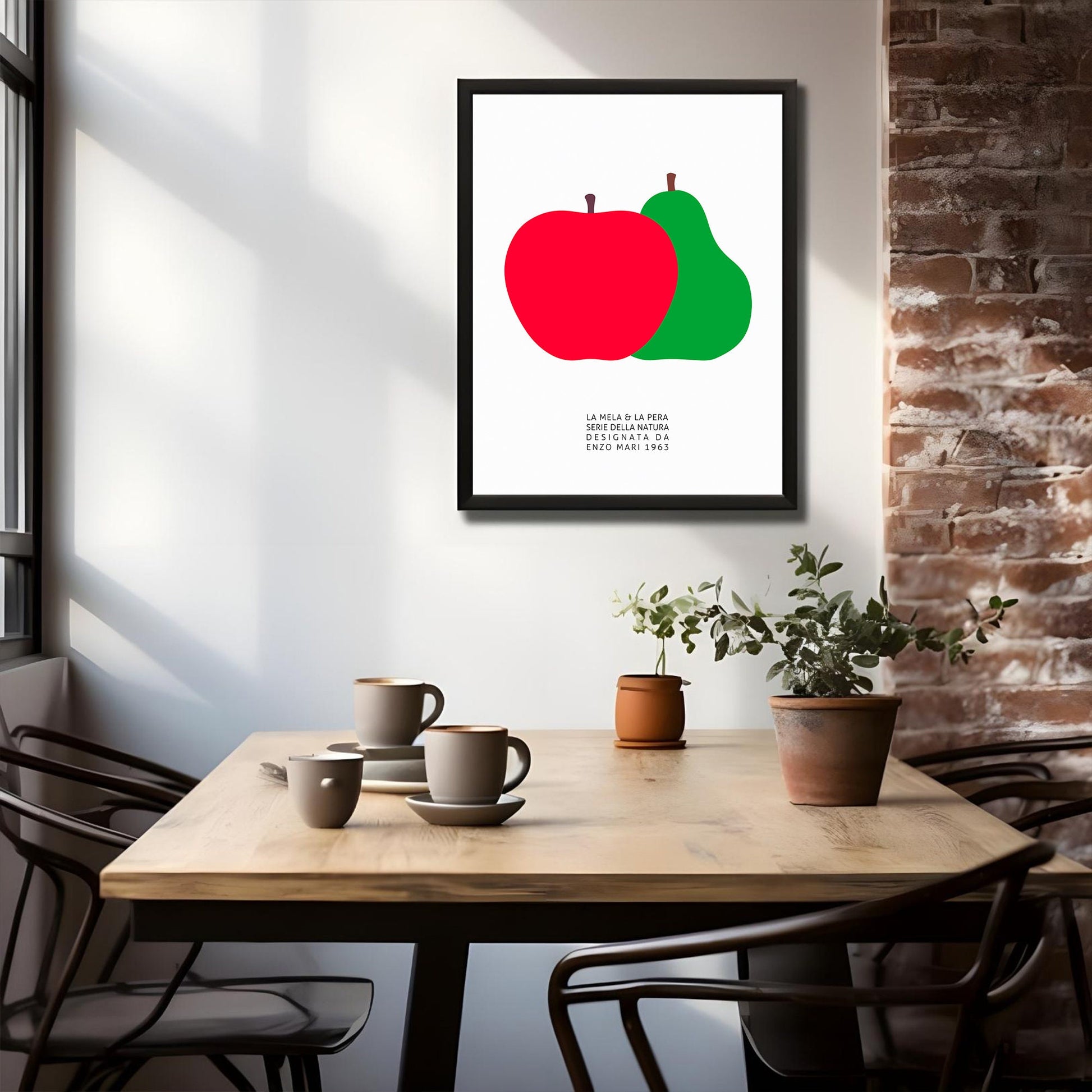 The Pear and the Apple (La Pera E La Mela) 1963 Art Print by Enzo Mari