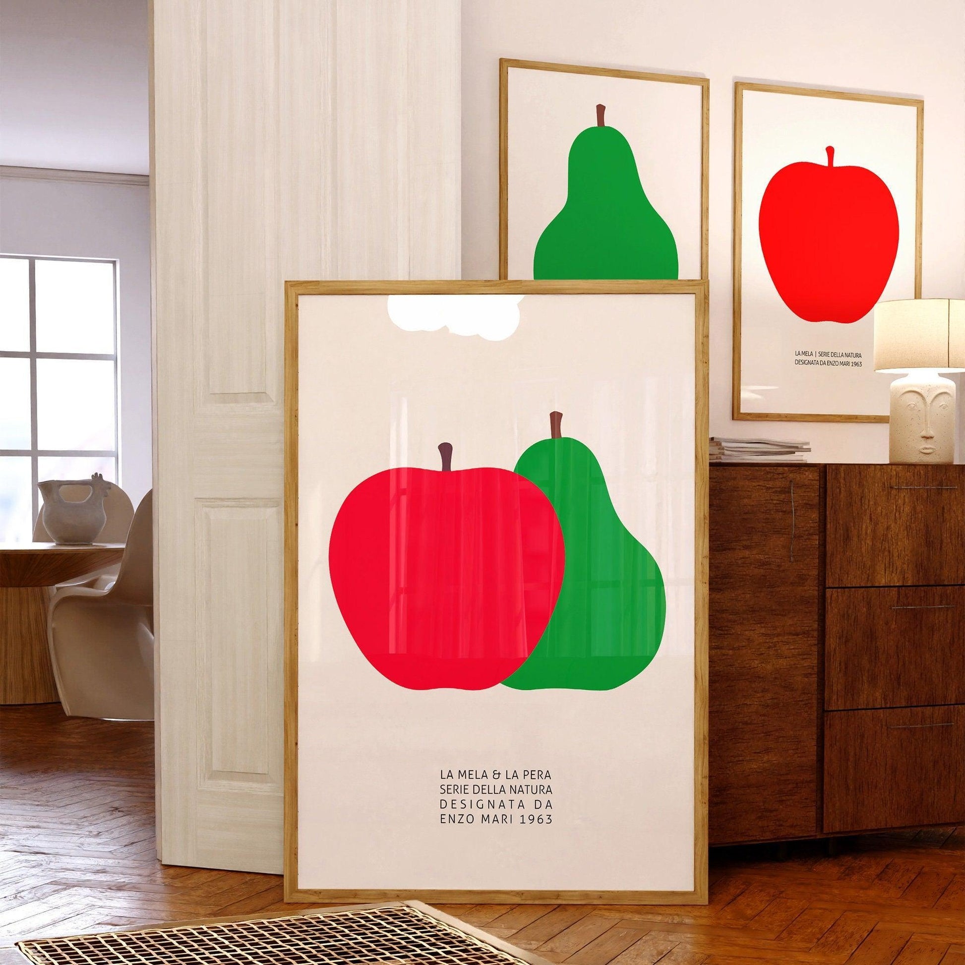 The Pear and the Apple (La Pera E La Mela) 1963 Art Print by Enzo Mari