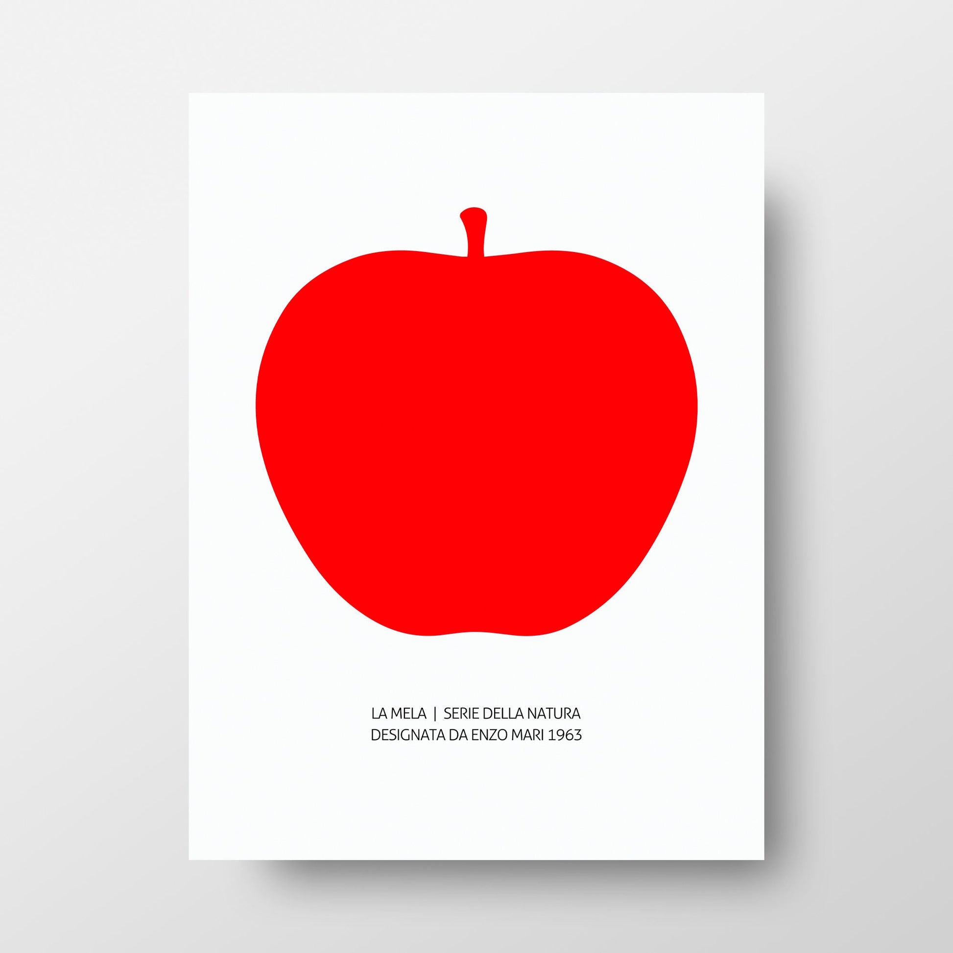 The Red Apple (La Mela) 1963 Art Print by Enzo Mari