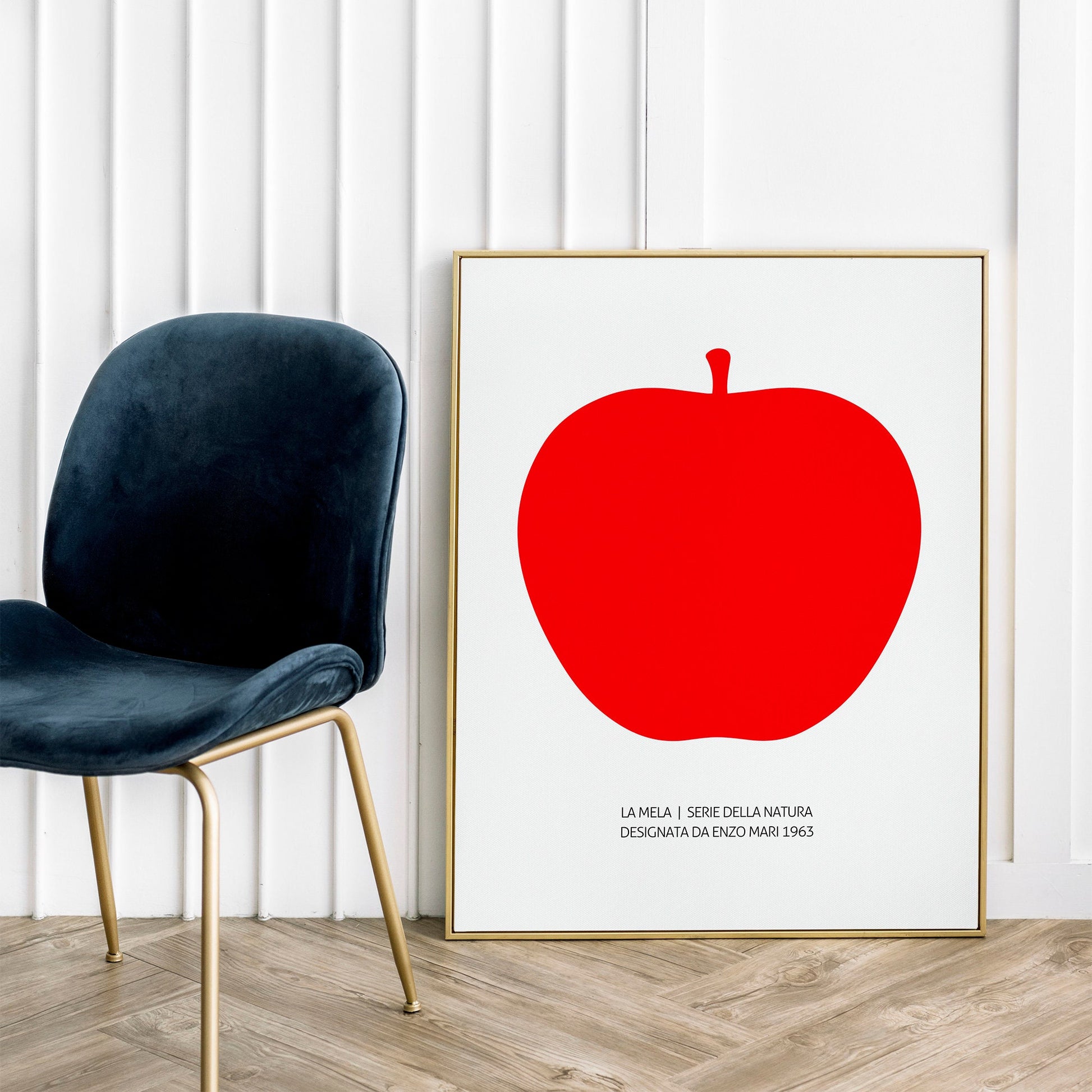 The Red Apple (La Mela) 1963 Art Print by Enzo Mari