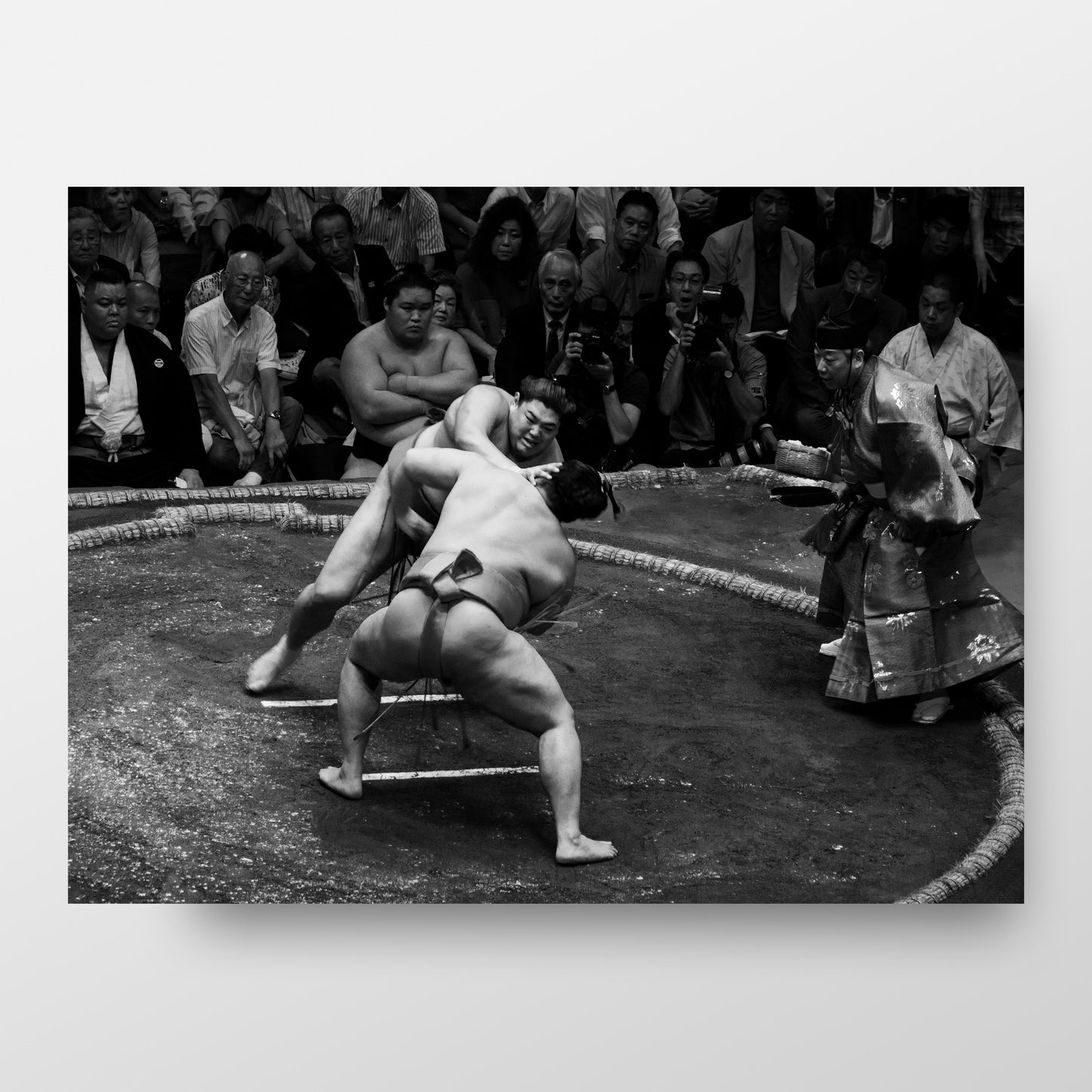 Sumo Rikishi au Grand Tournoi de Tokyo Photographie Imprimer