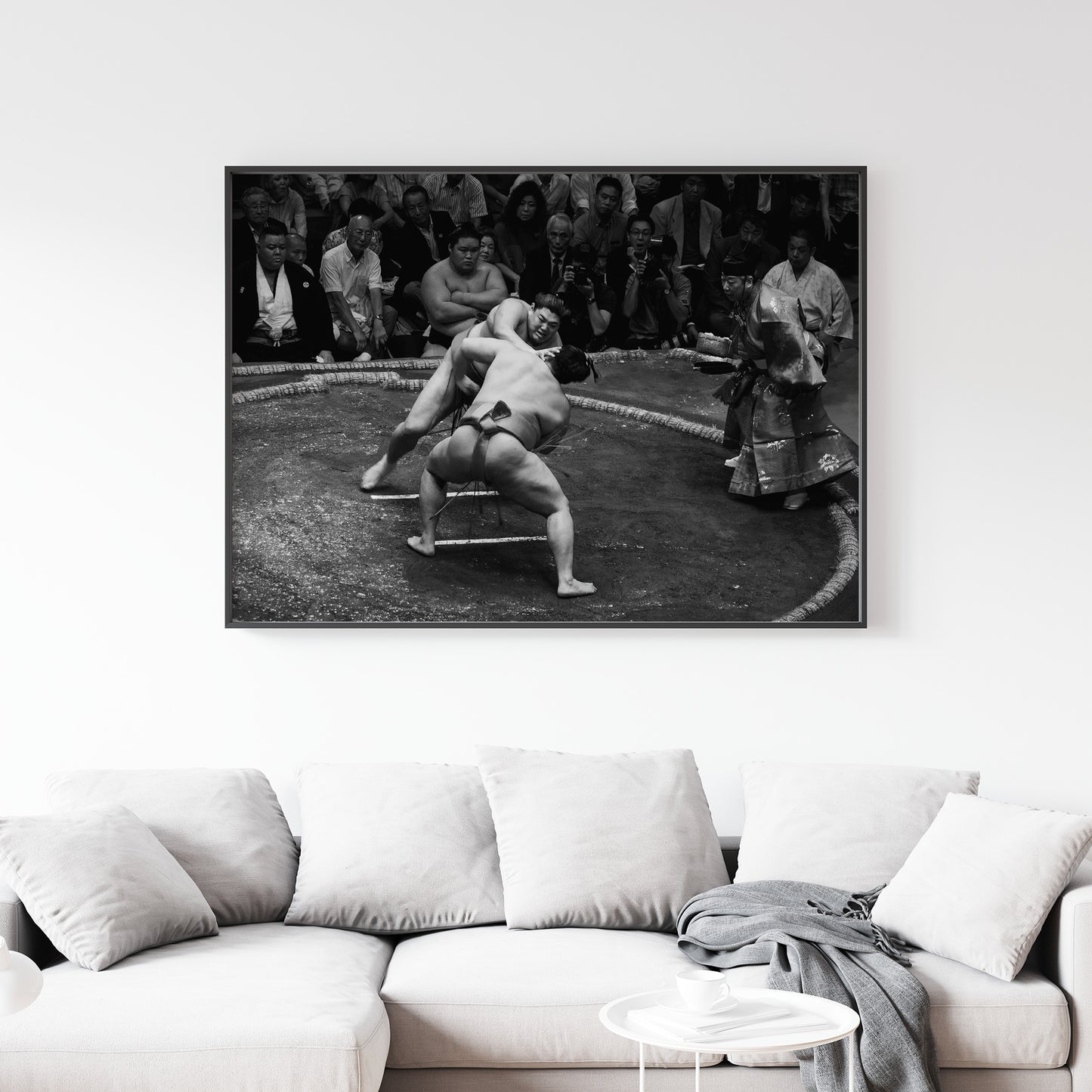 Sumo Rikishi au Grand Tournoi de Tokyo Photographie Imprimer