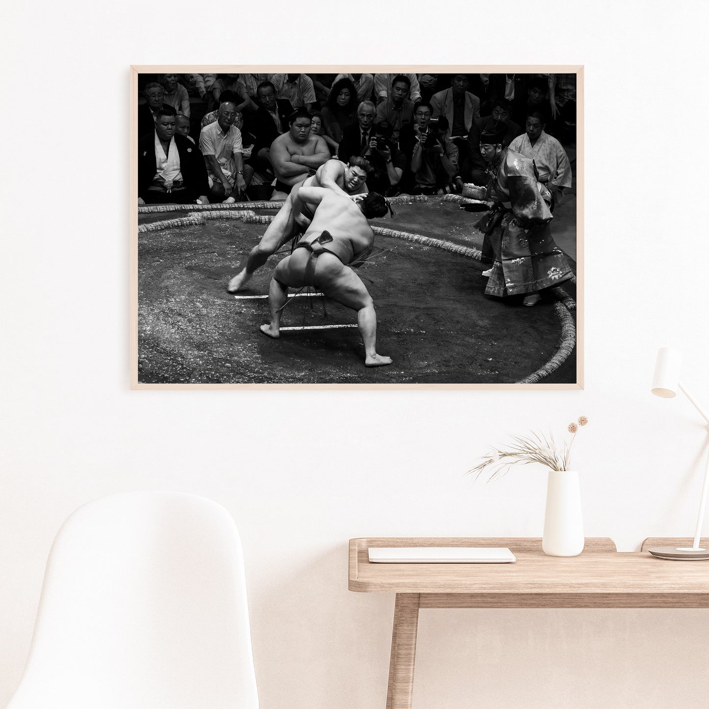 Sumo Rikishi au Grand Tournoi de Tokyo Photographie Imprimer