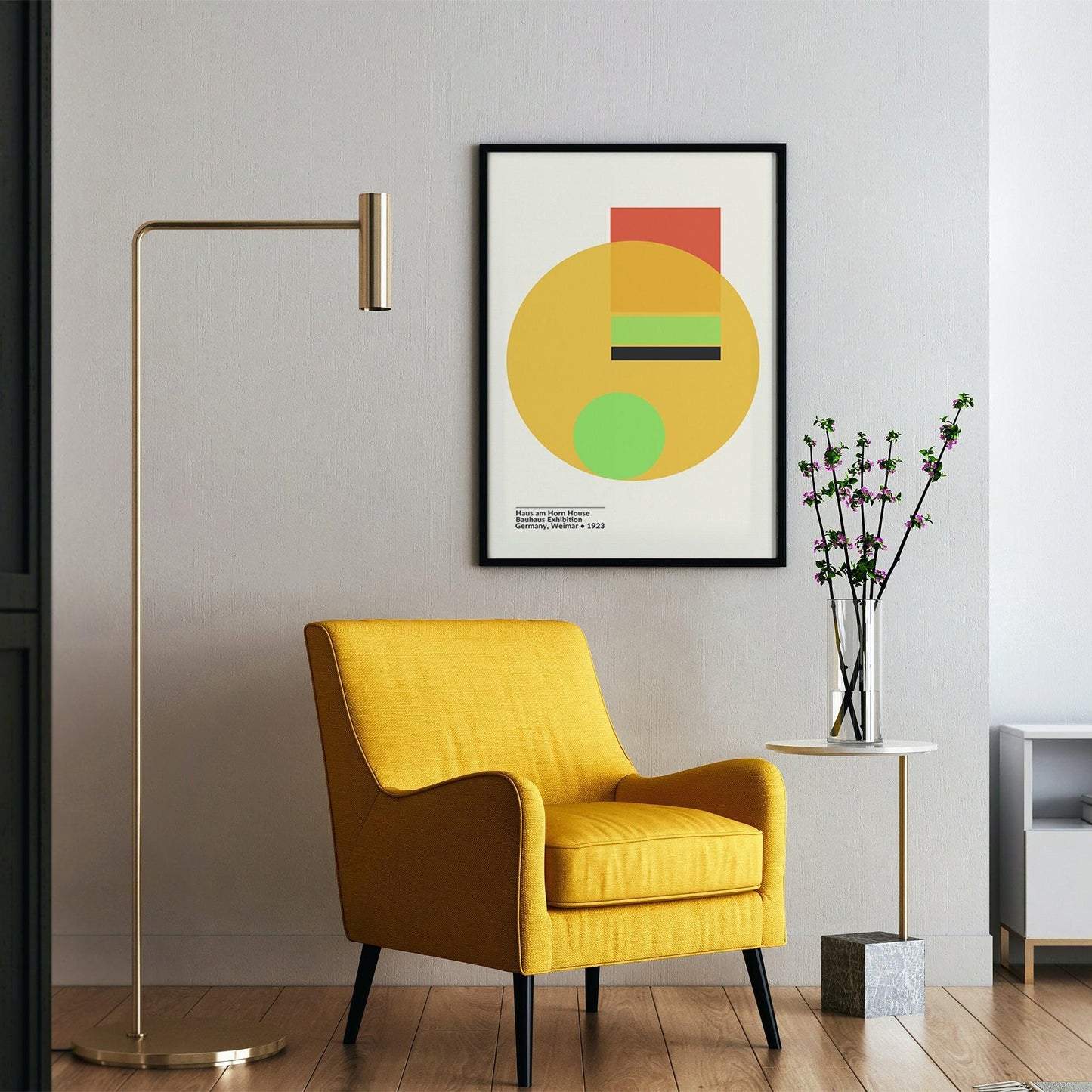 Vibrant Bauhaus Weimar Exhibition Poster