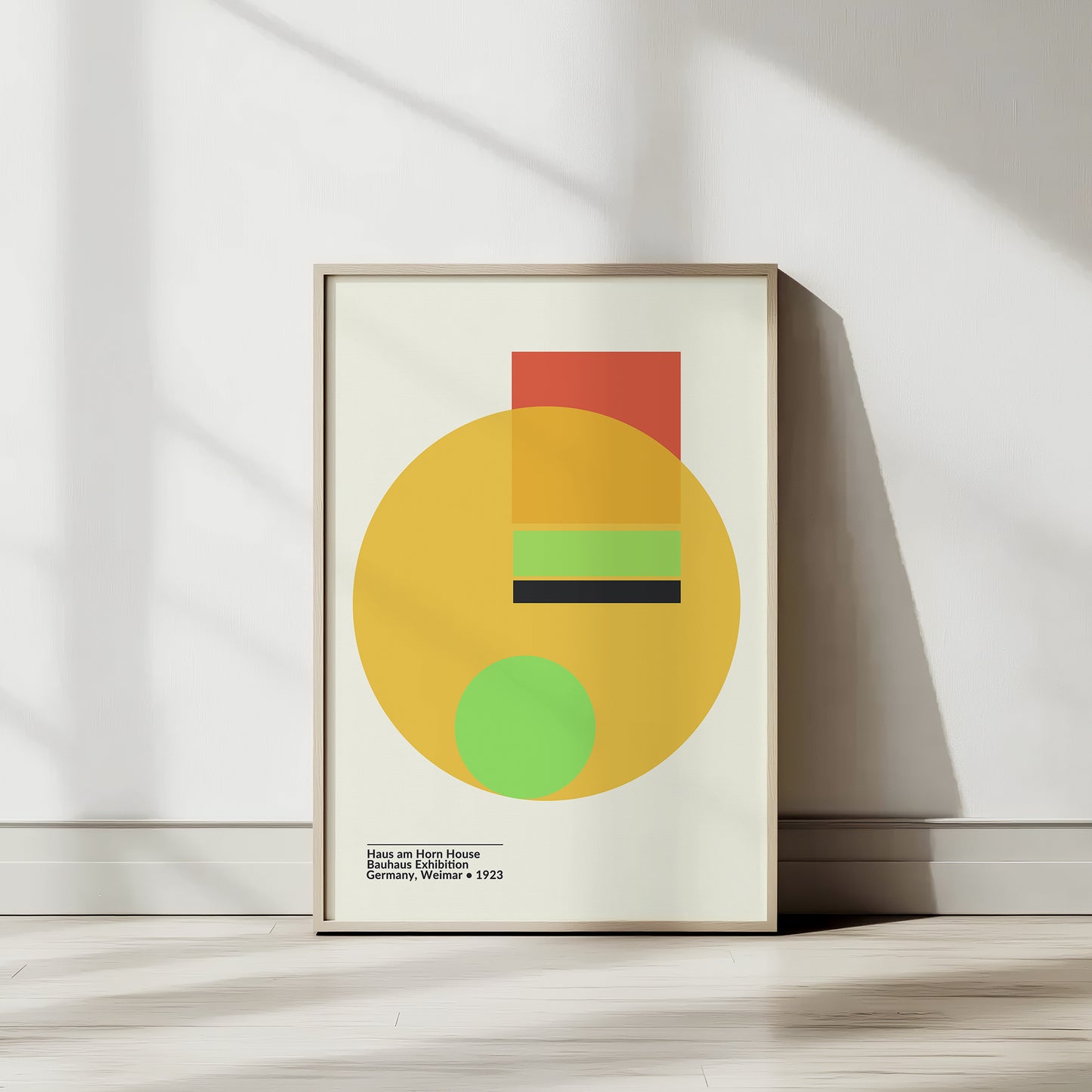 Vibrant Bauhaus Weimar Exhibition Poster