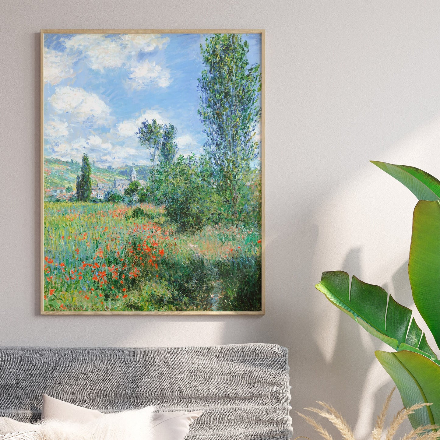 View of Vetheuil (1880) by Claude Monet