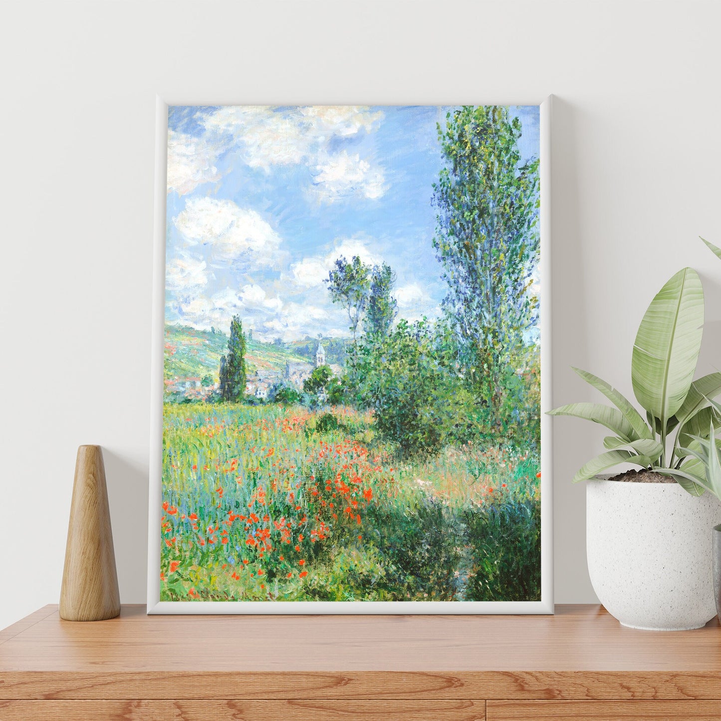 View of Vetheuil (1880) by Claude Monet
