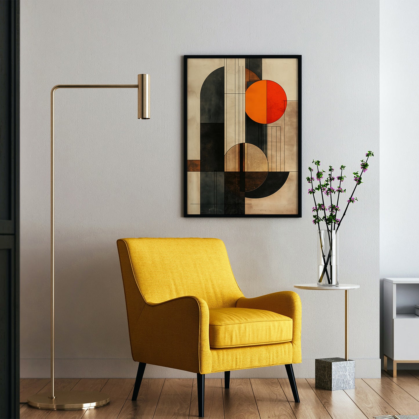 Mid-Century Modern Abstract Art Print