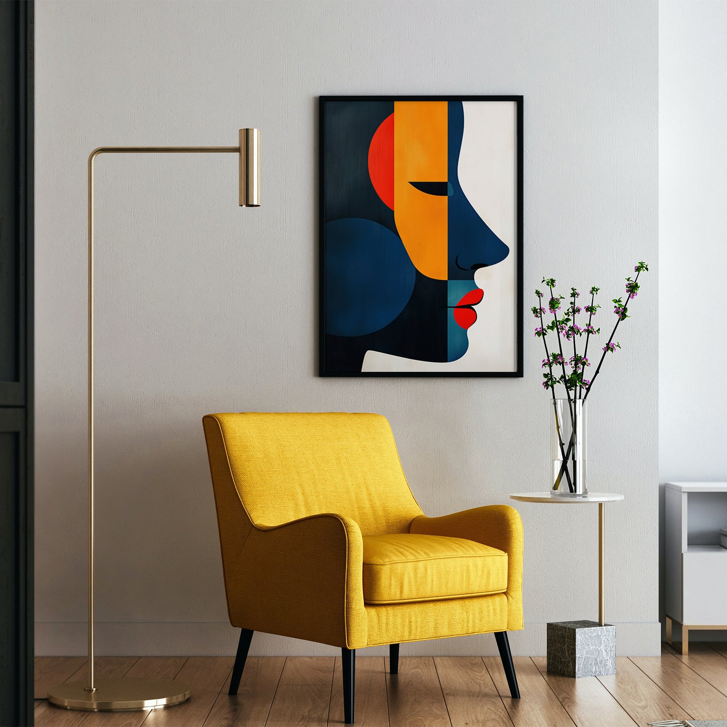 Vibrant Abstract Face of a Woman no.1