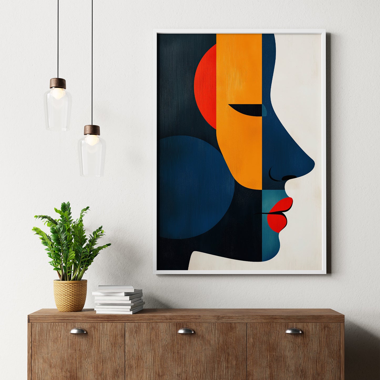 Vibrant Abstract Face of a Woman no.1