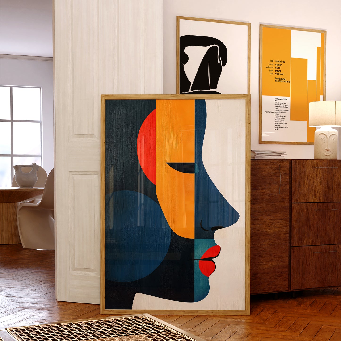 Vibrant Abstract Face of a Woman no.1