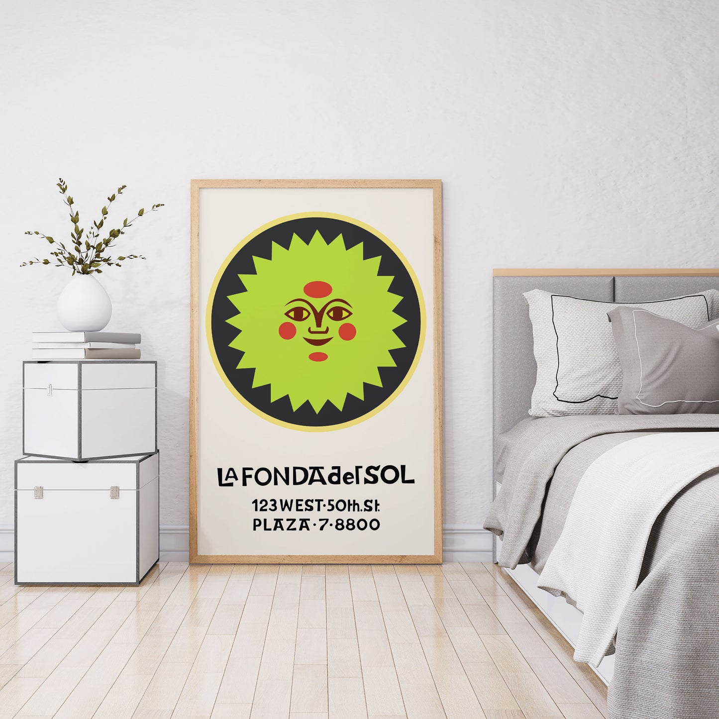 Mid-Century Modern Art Print Inspired by Alexander Girard, La Fonda del Sol Poster Poster Print Gang