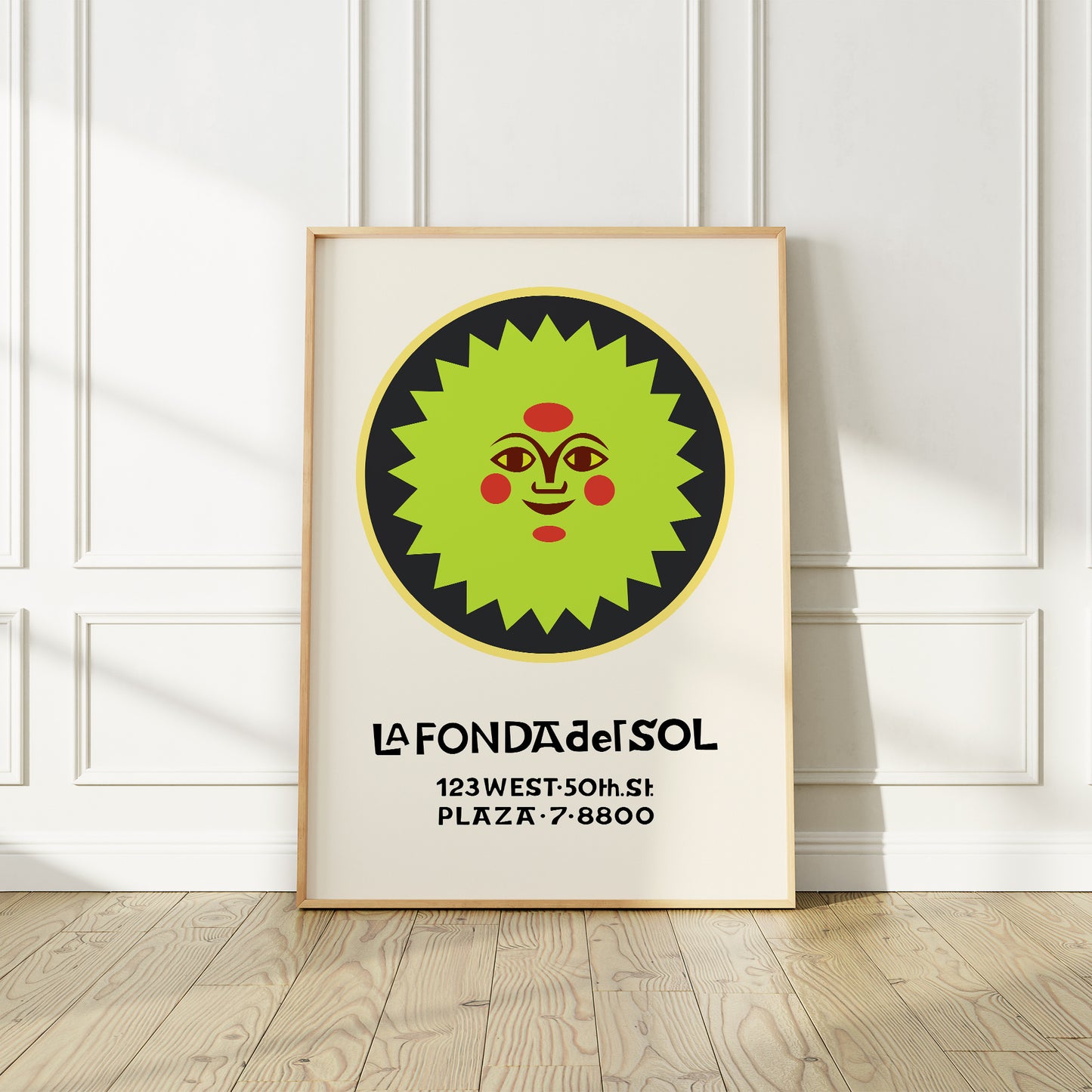 Mid-Century Modern Art Print Inspired by Alexander Girard, La Fonda del Sol Poster Poster Print Gang