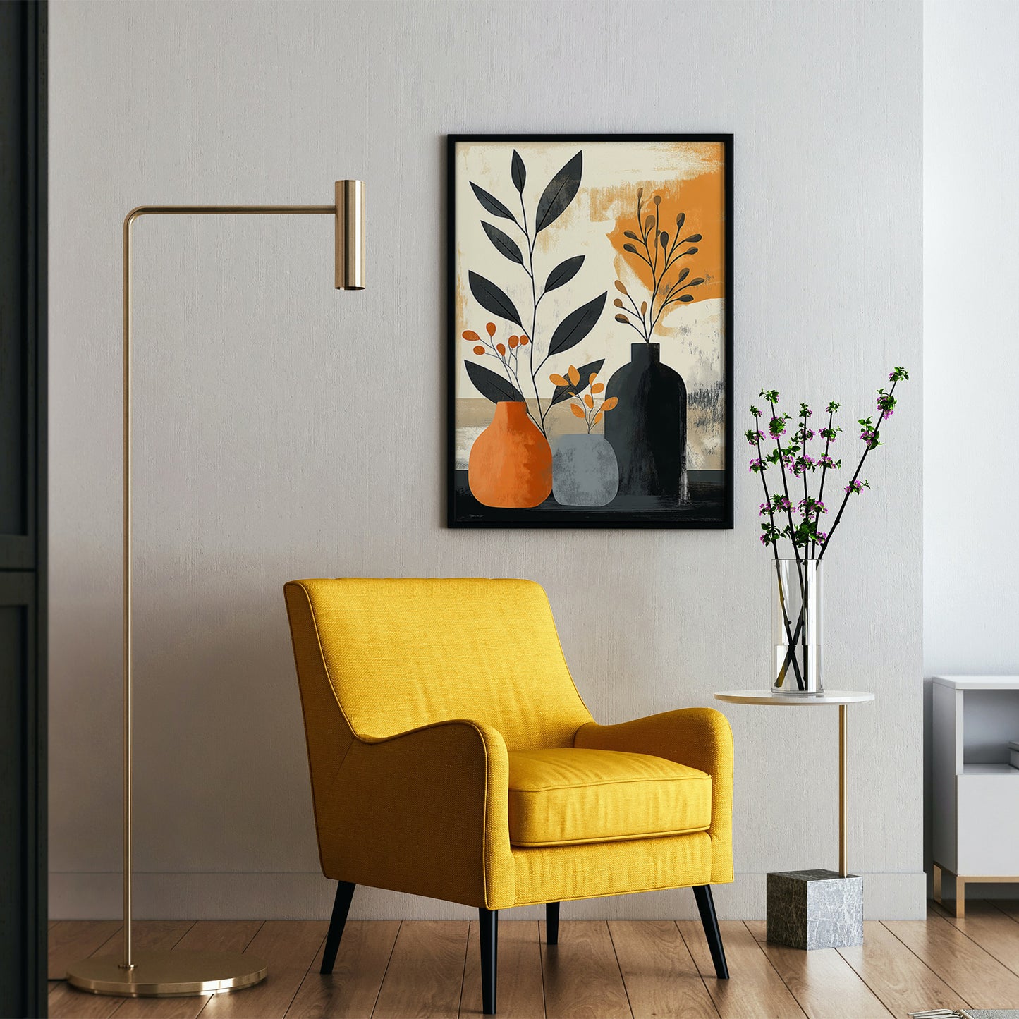 Mid-Century Modern Abstract Art Print